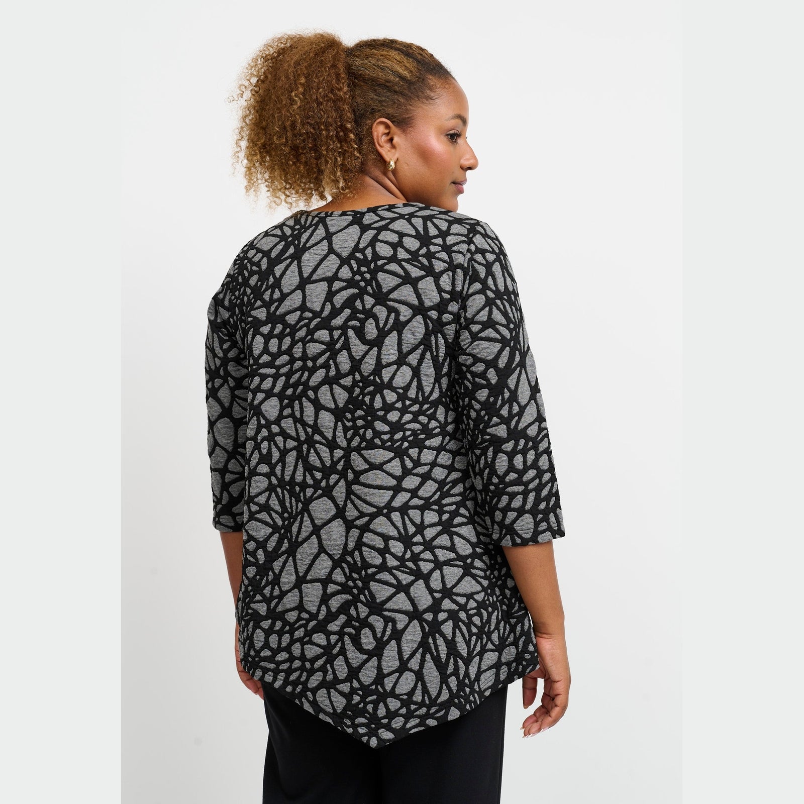 Pont Neuf PNMagrethe Bluser 9650 grey melange