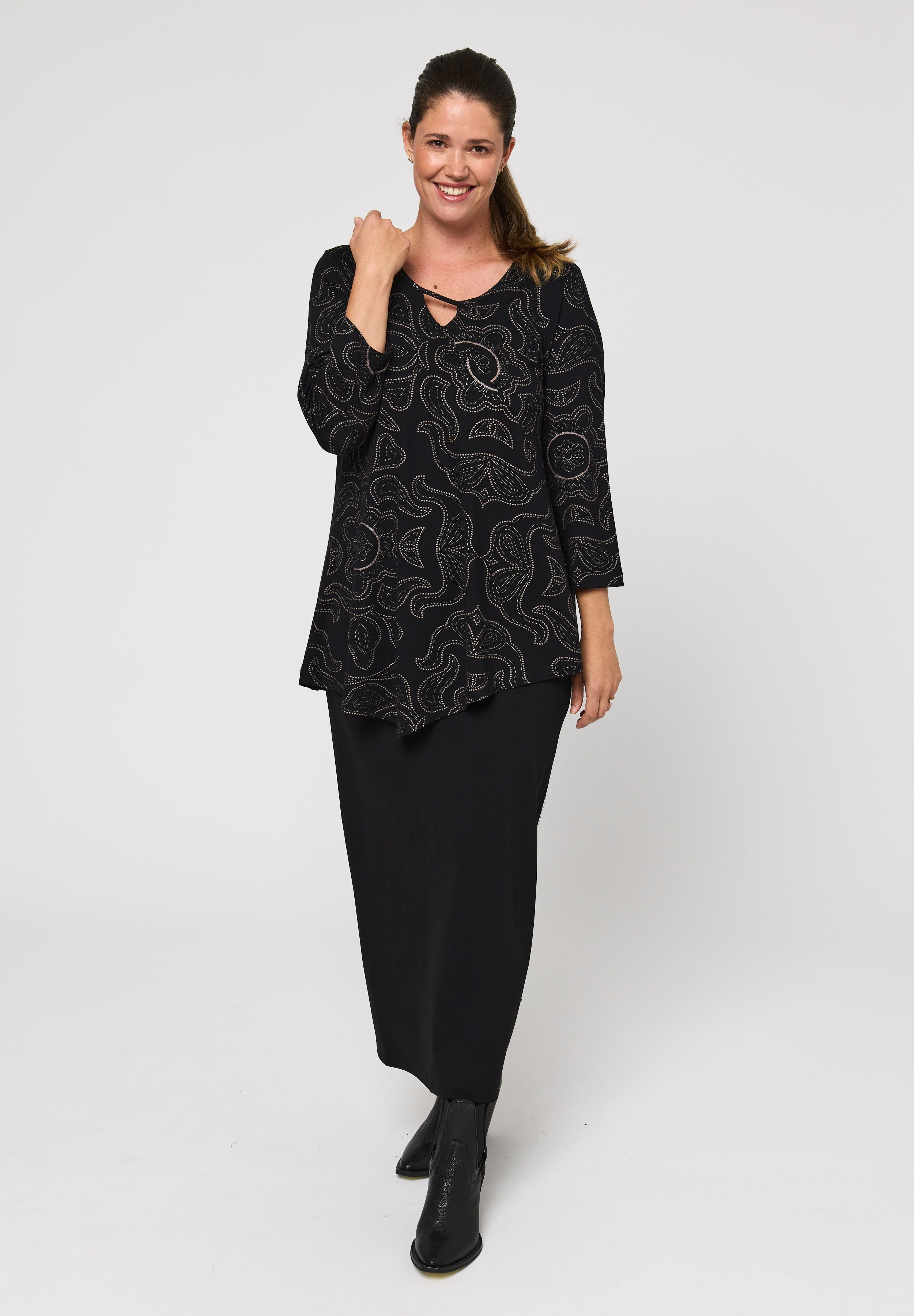 Pont Neuf PNMagrethe Bluser 9999 BLACK