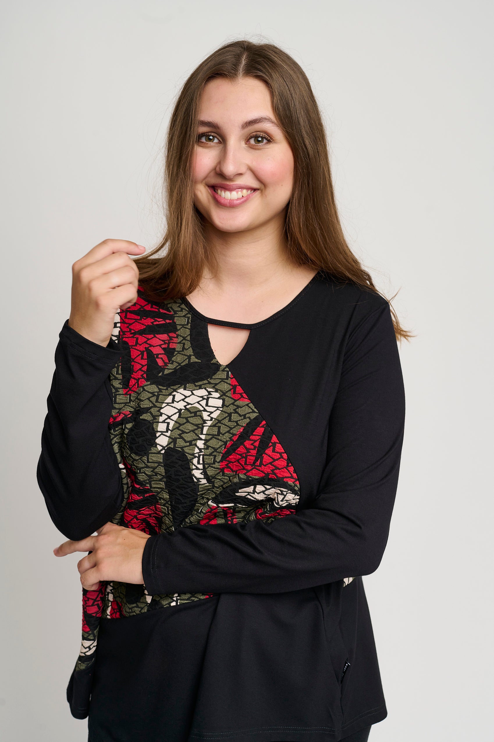 Pont Neuf PNMagrethe-Mie Bluser 354 Warm Red