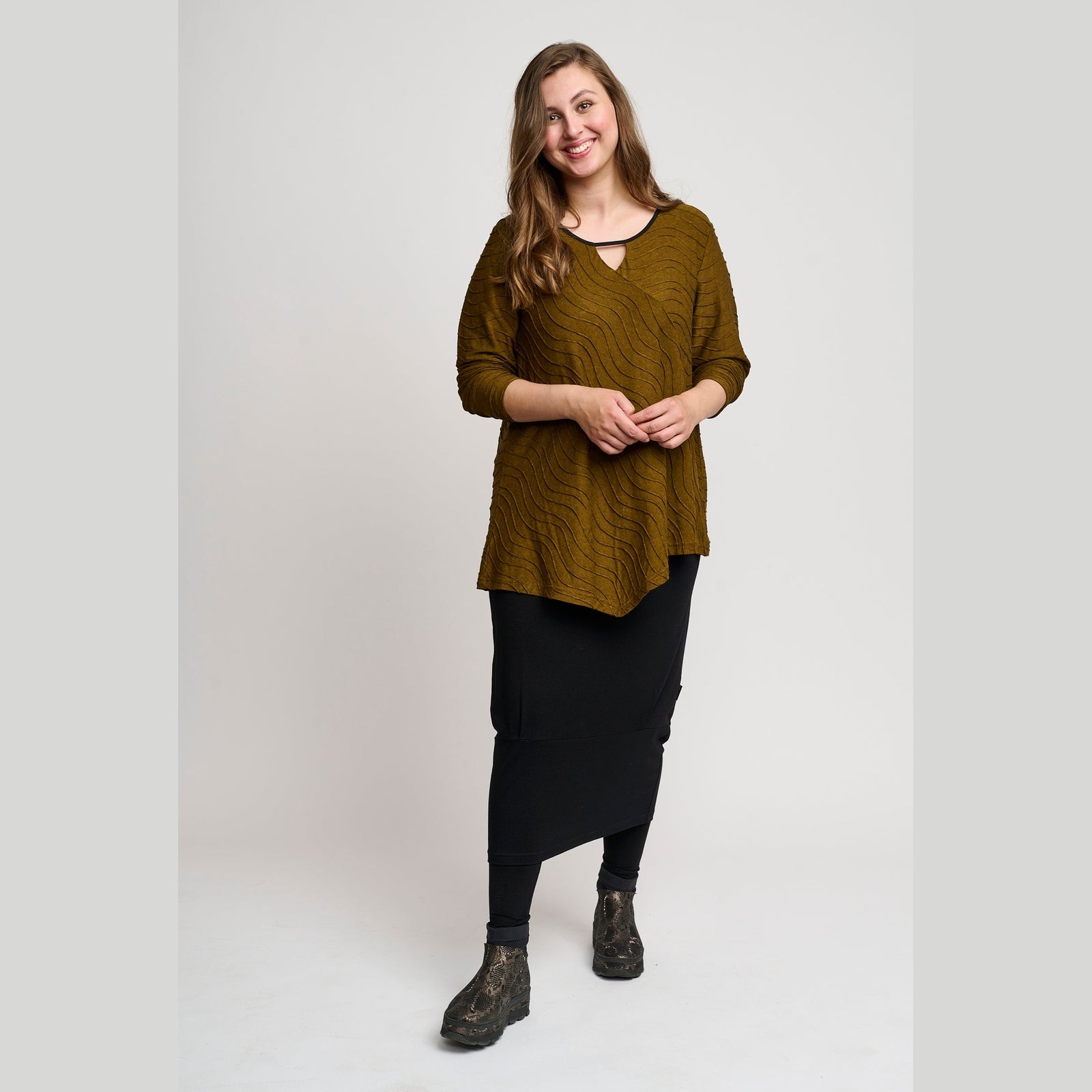 Pont Neuf PNMagrethe-Mie Bluser 280 Golden Oak