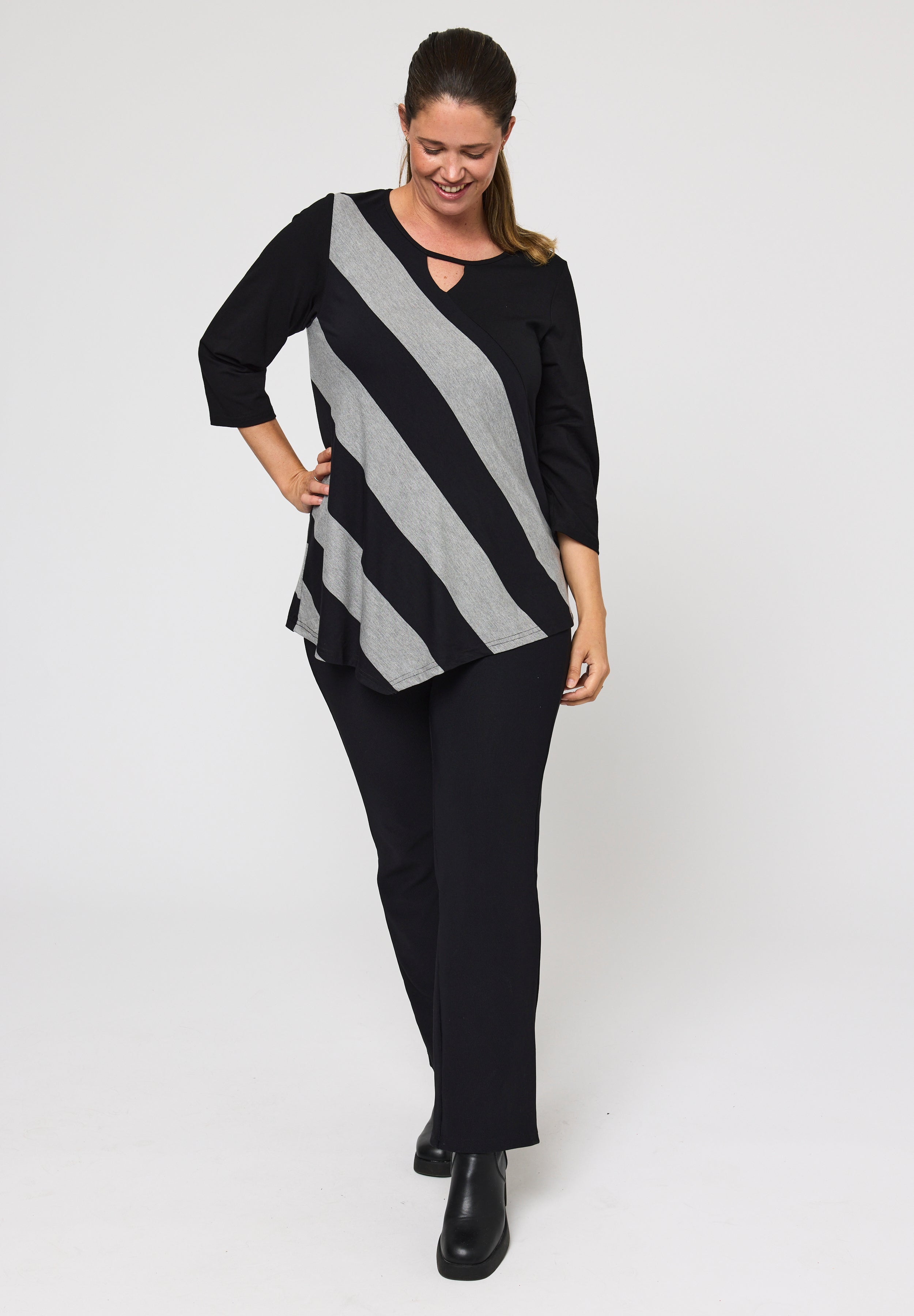 Pont Neuf PNMagrethe Toppe 913 Grey melange