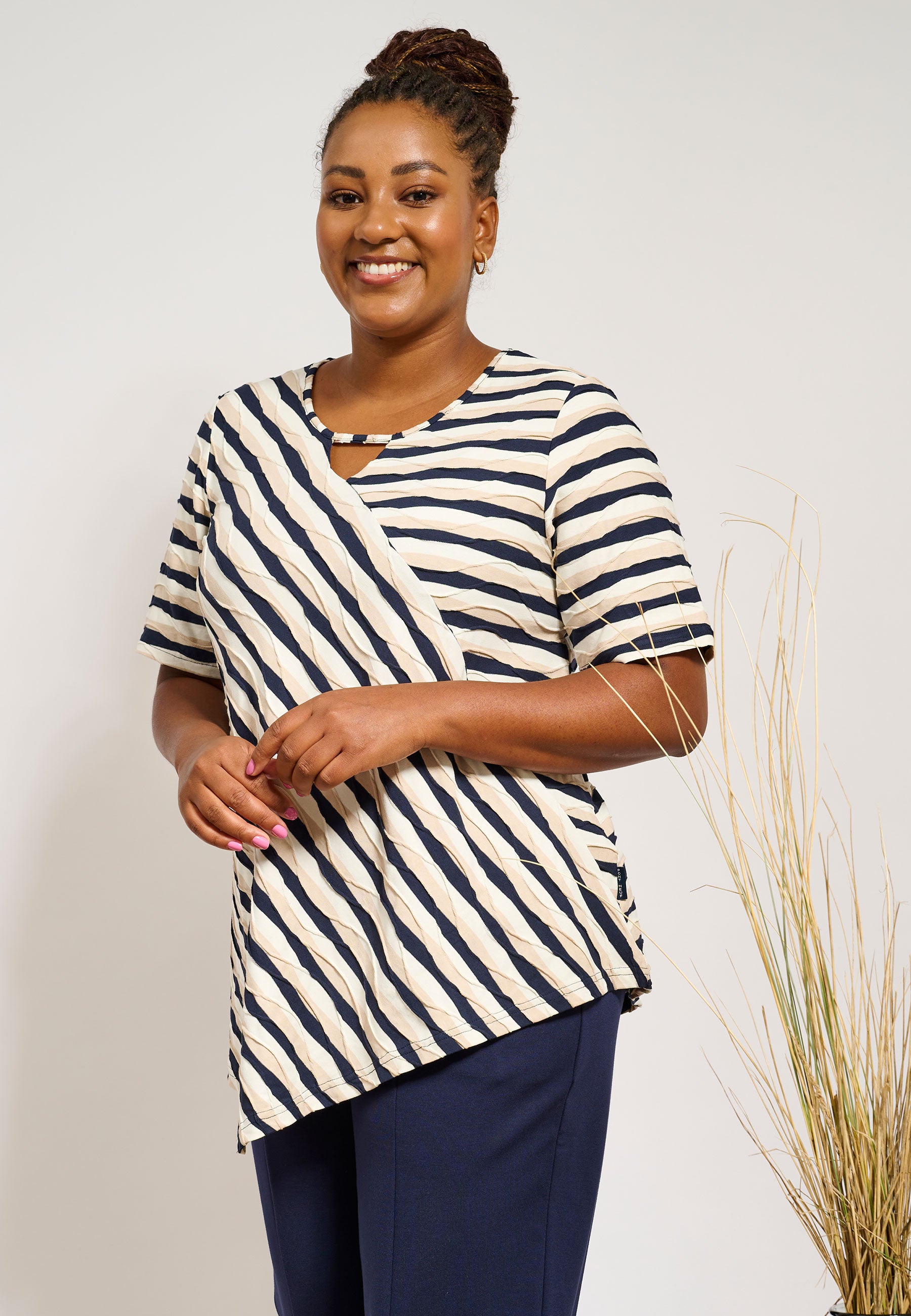 Pont Neuf PNMagrethe Sia Bluser 5999 NAVY BLUE