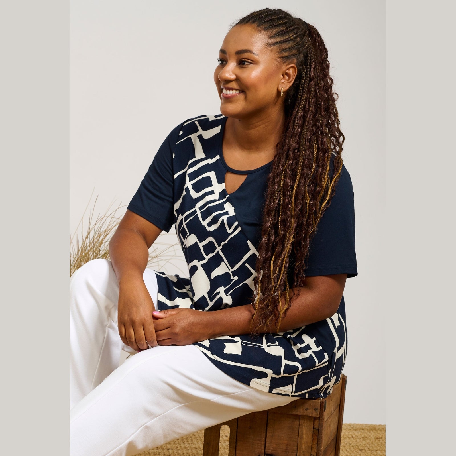 Pont Neuf PNMagrethe Sia Bluser 5999 NAVY BLUE