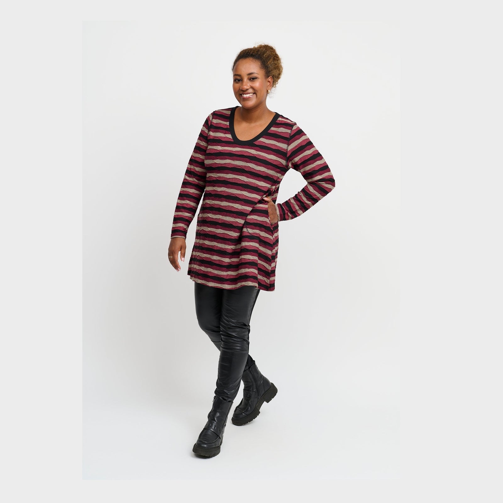 Pont Neuf PNMelina Mie Tunikaer 2999 BORDEAUX RED