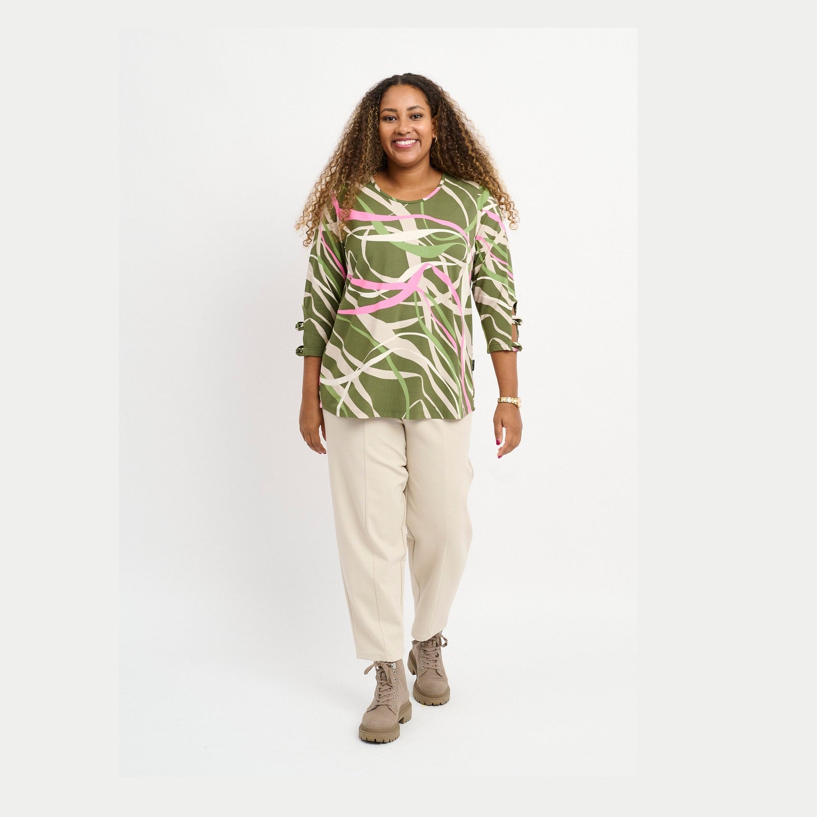 Pont Neuf PNMelly Bluser 3506 Khaki Green