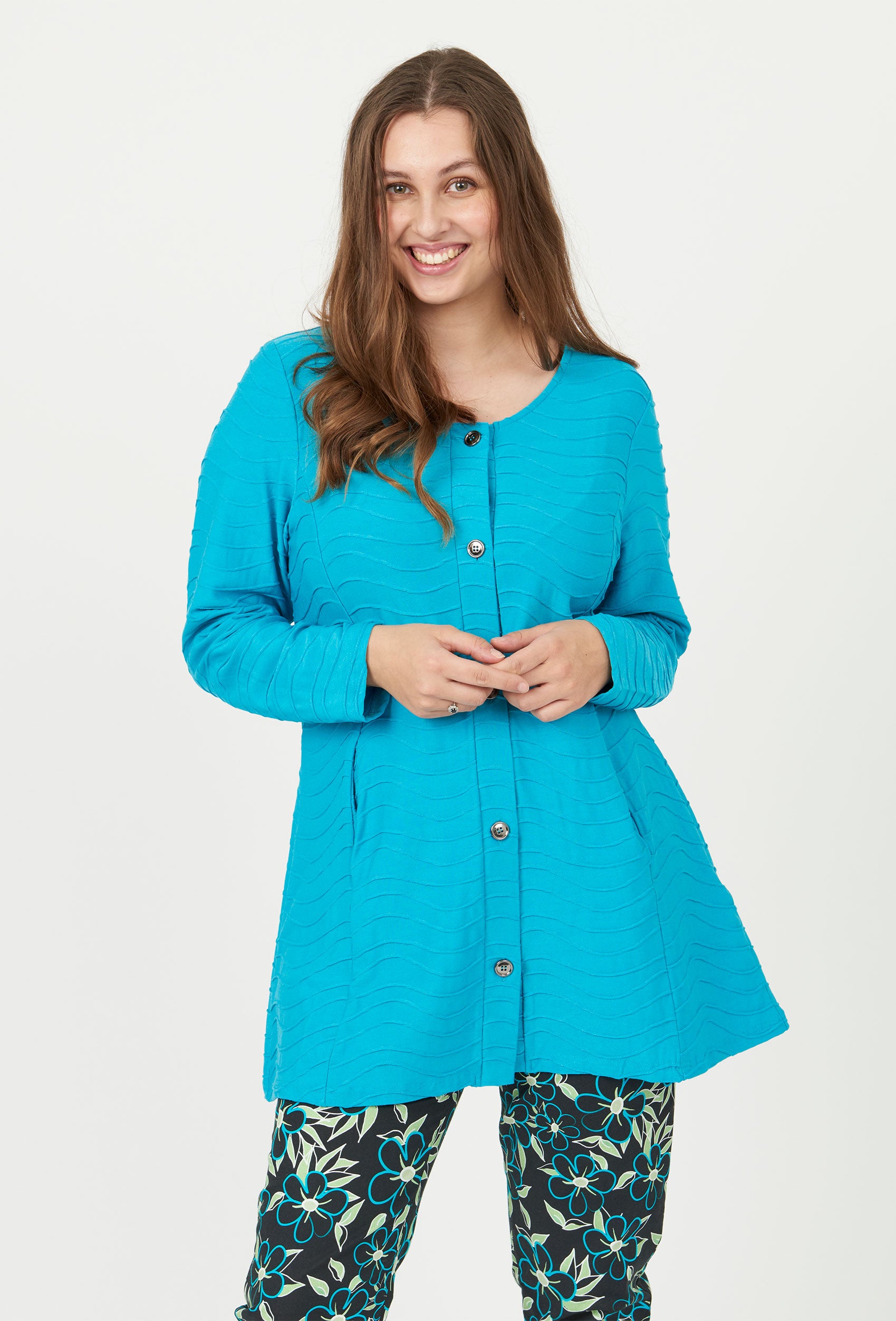 Pont Neuf PNMerle Cardigan 523 Turquise