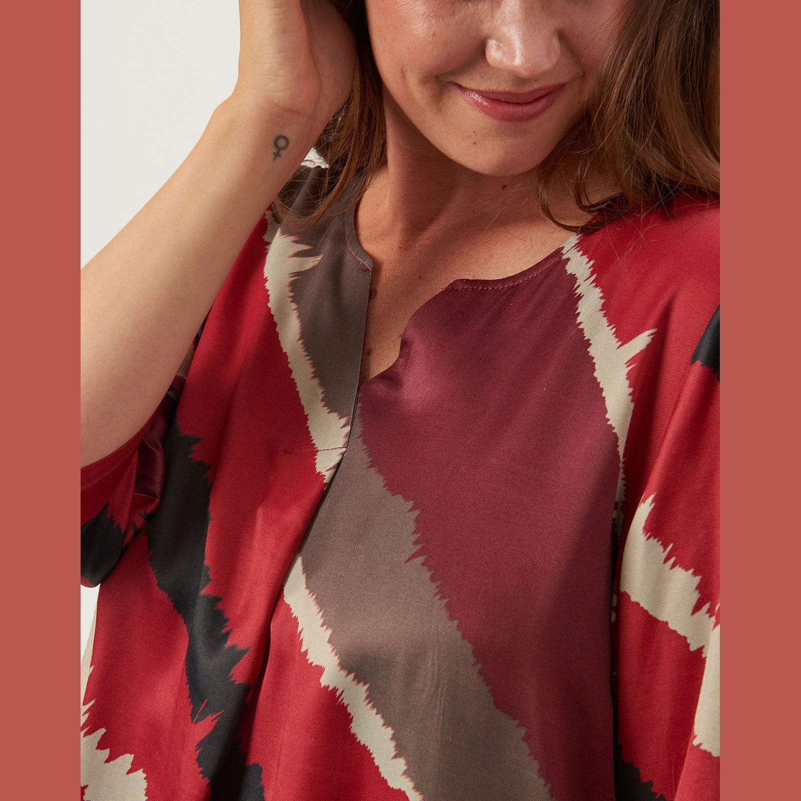 Pont Neuf PNMoude Bluser 354 Warm Red