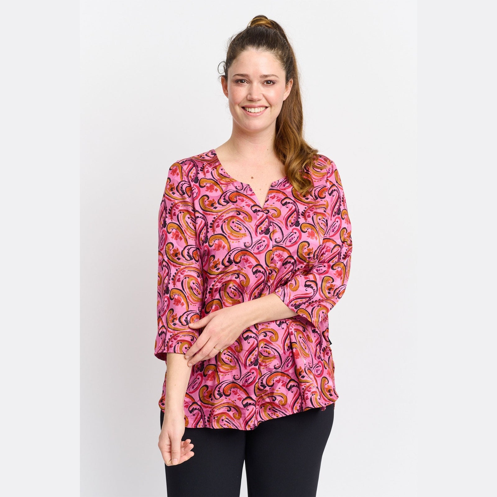 Pont Neuf PNMoude Bluser 163 Fuchsia