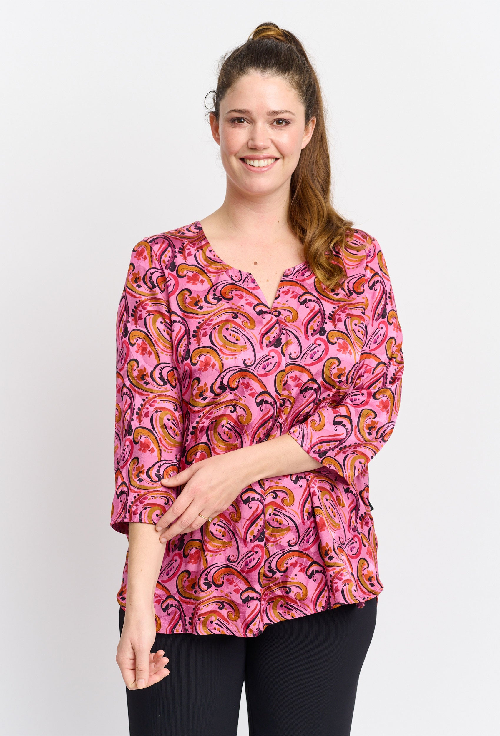 Pont Neuf PNMoude Bluser 163 Fuchsia