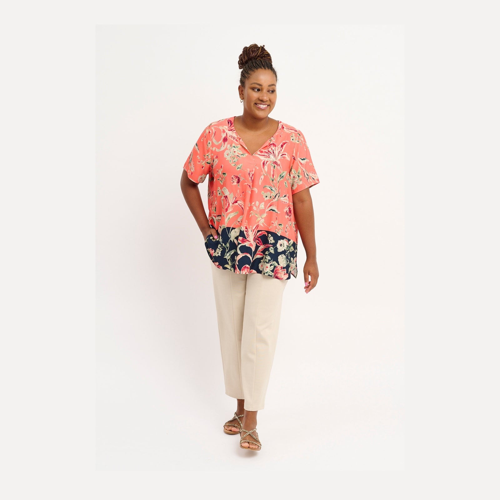 Pont Neuf PNMoude Sia T-Shirt 8340 Papaia orange