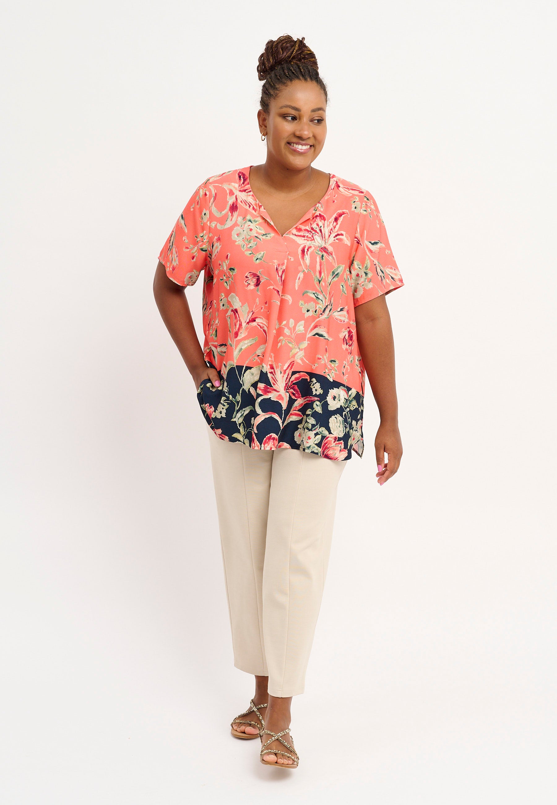 Pont Neuf PNMoude Sia T-Shirt 8340 Papaia orange