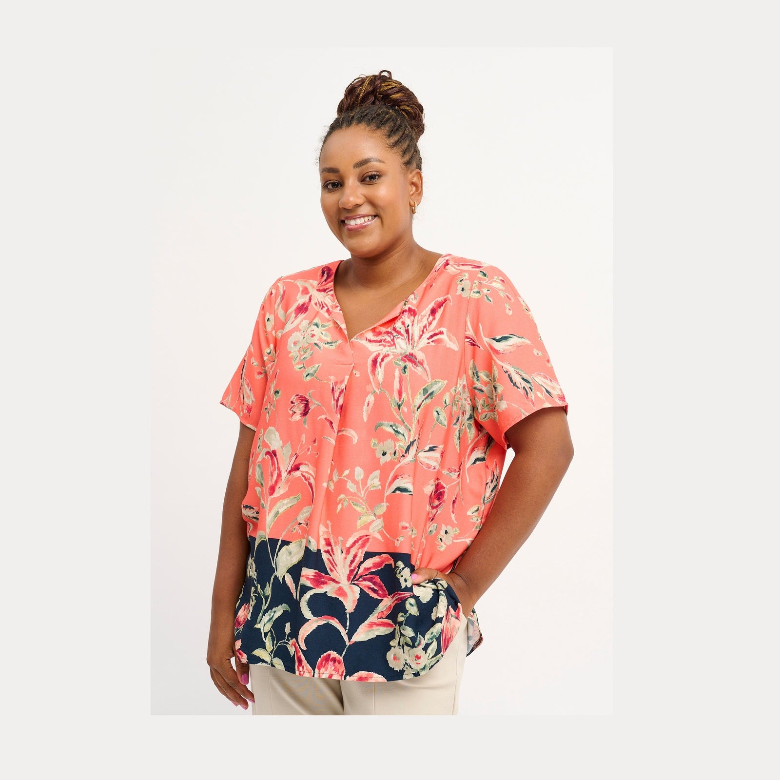 Pont Neuf PNMoude Sia T-Shirt 8340 Papaia orange