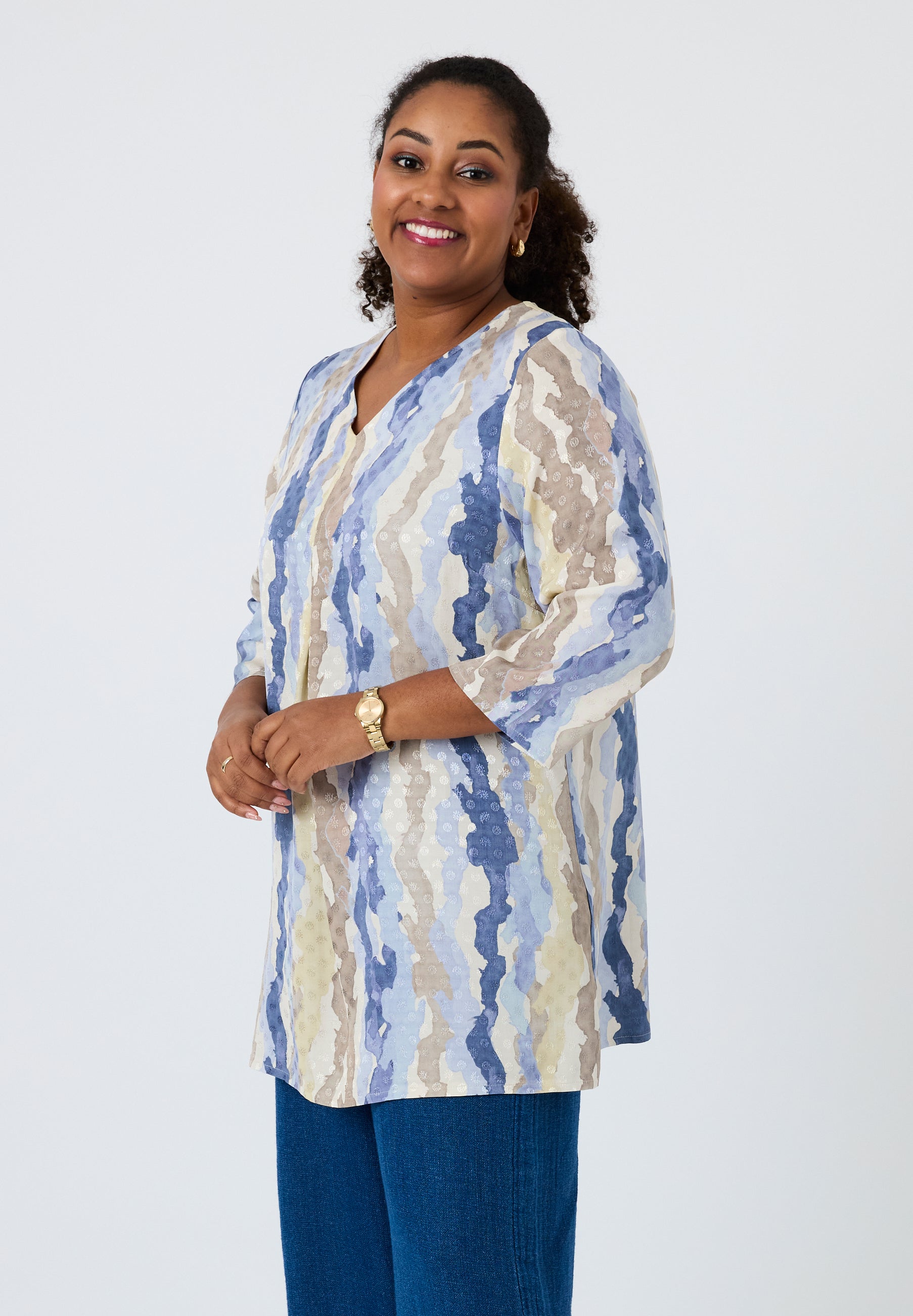 Pont Neuf PNNadina Bluser 5275 Denim blue