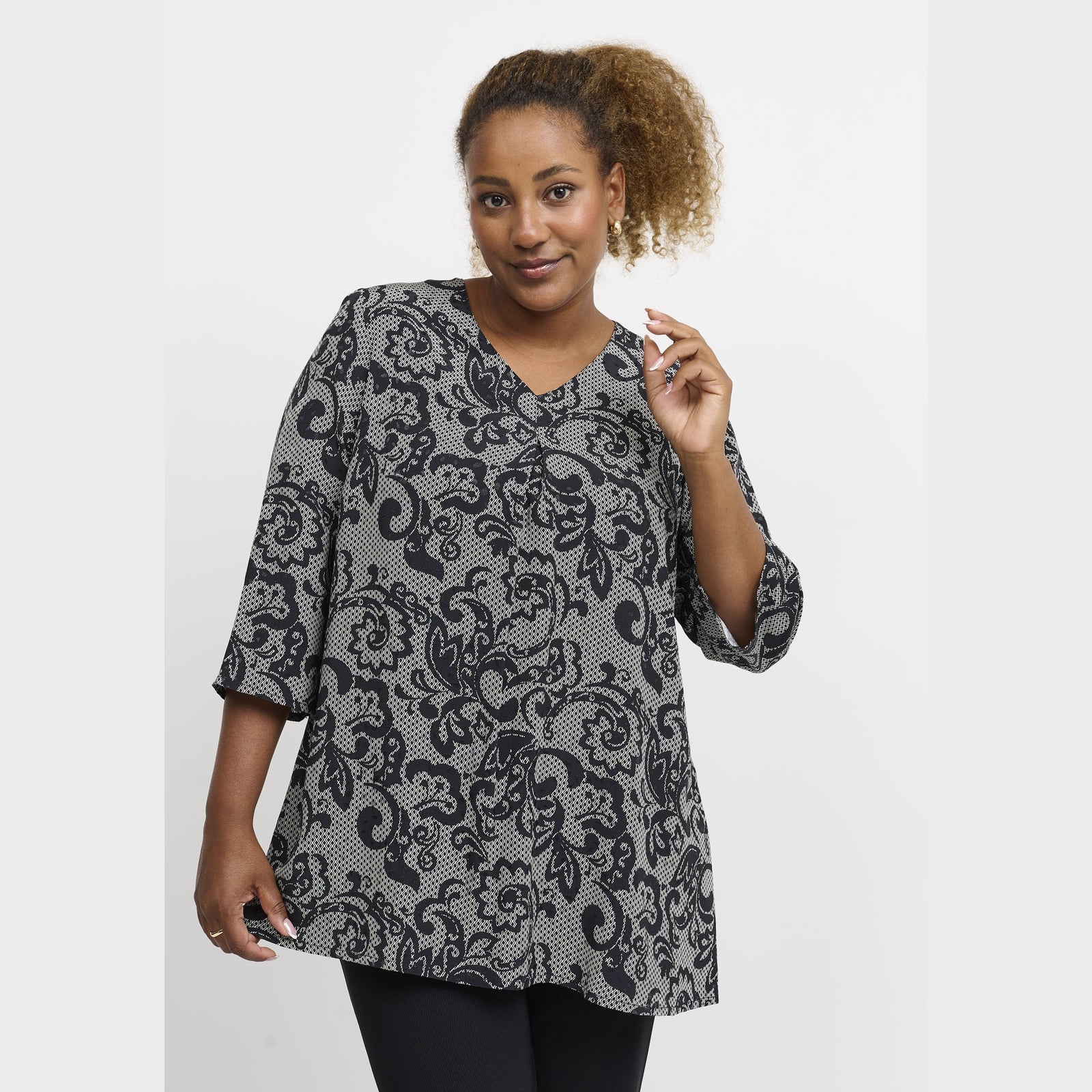 Pont Neuf PNNadina Bluser 9999 BLACK