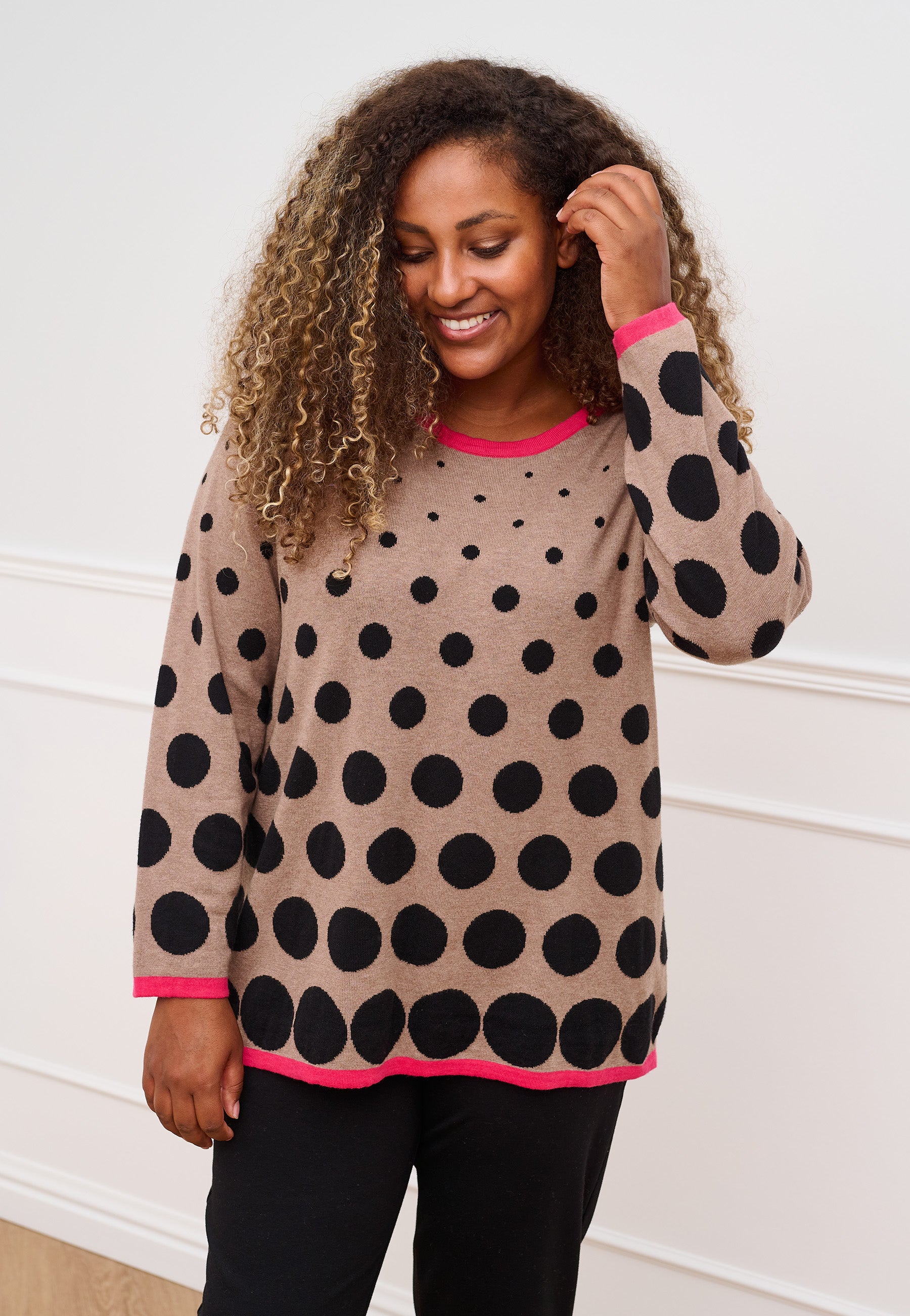Pont Neuf PNNaomi Knit Pullover 335 Pink