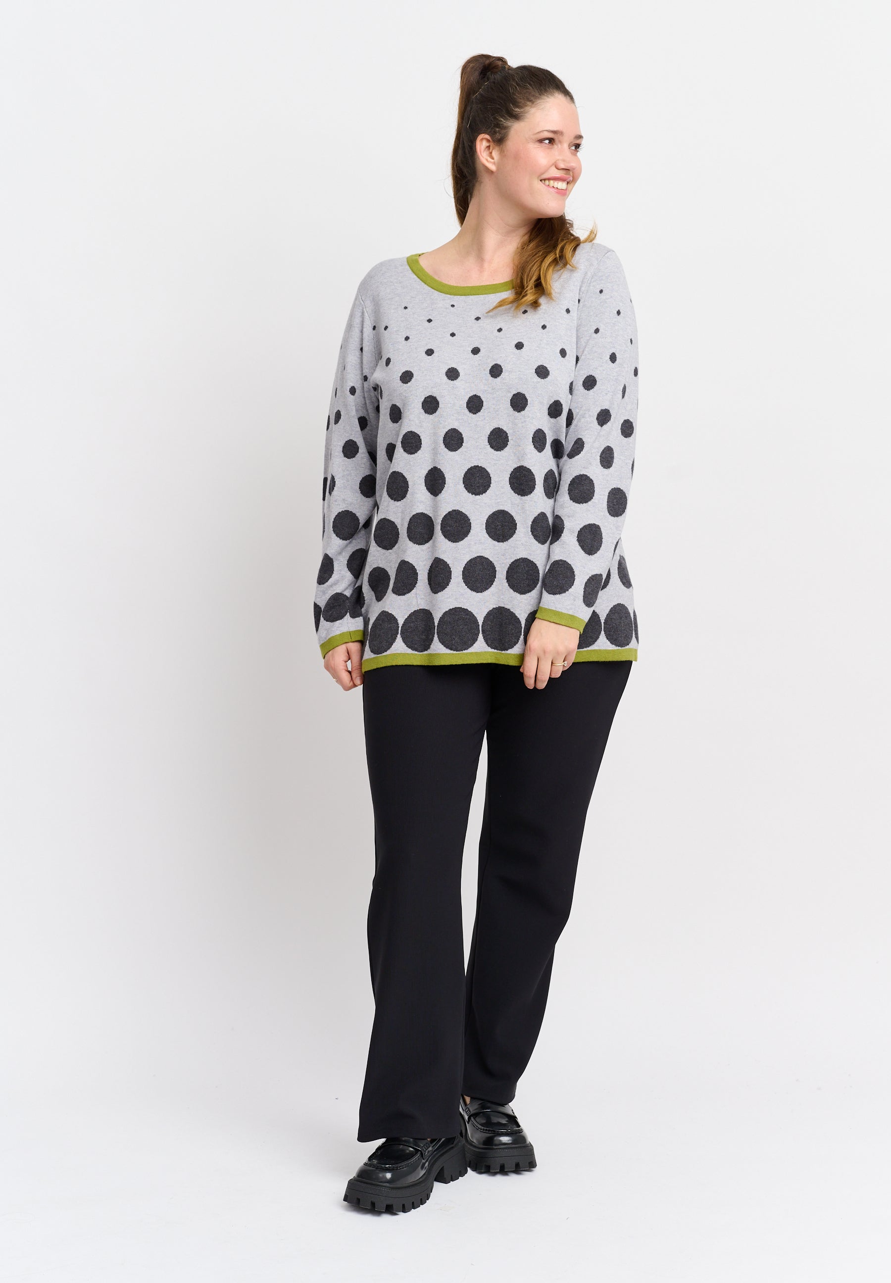 Pont Neuf PNNaomi Knit Pullover 692 Cactus