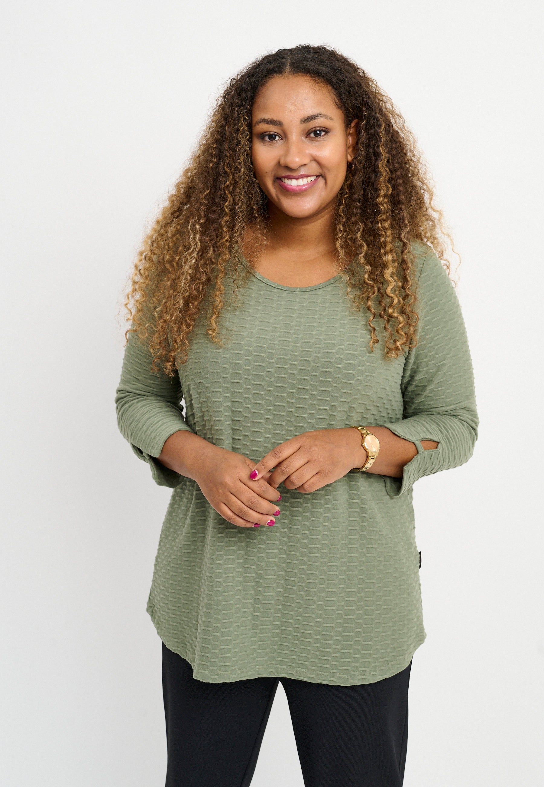 Pont Neuf PNNelly Bluser 3506 Khaki Green
