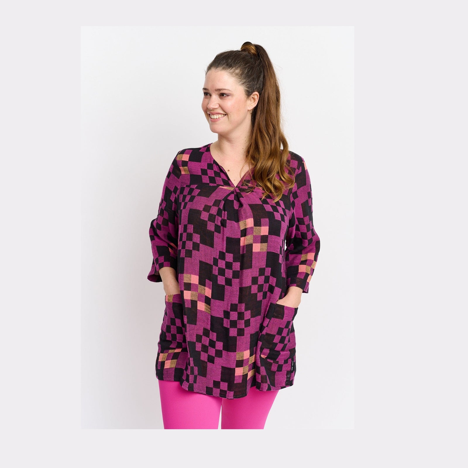 Pont Neuf PNRaben Tea Tunikaer 163 Fuchsia