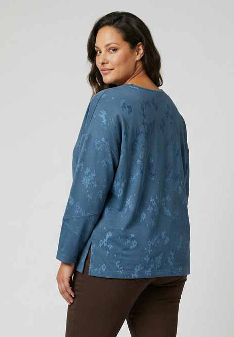 Pont Neuf PNRinda Bluser 5555 Steel Blue