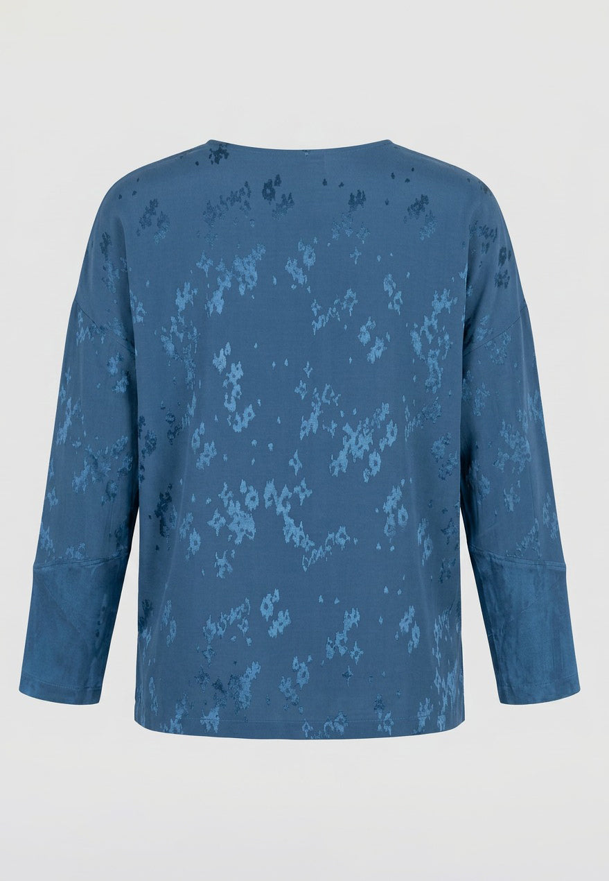 Pont Neuf PNRinda Bluser 5555 Steel Blue