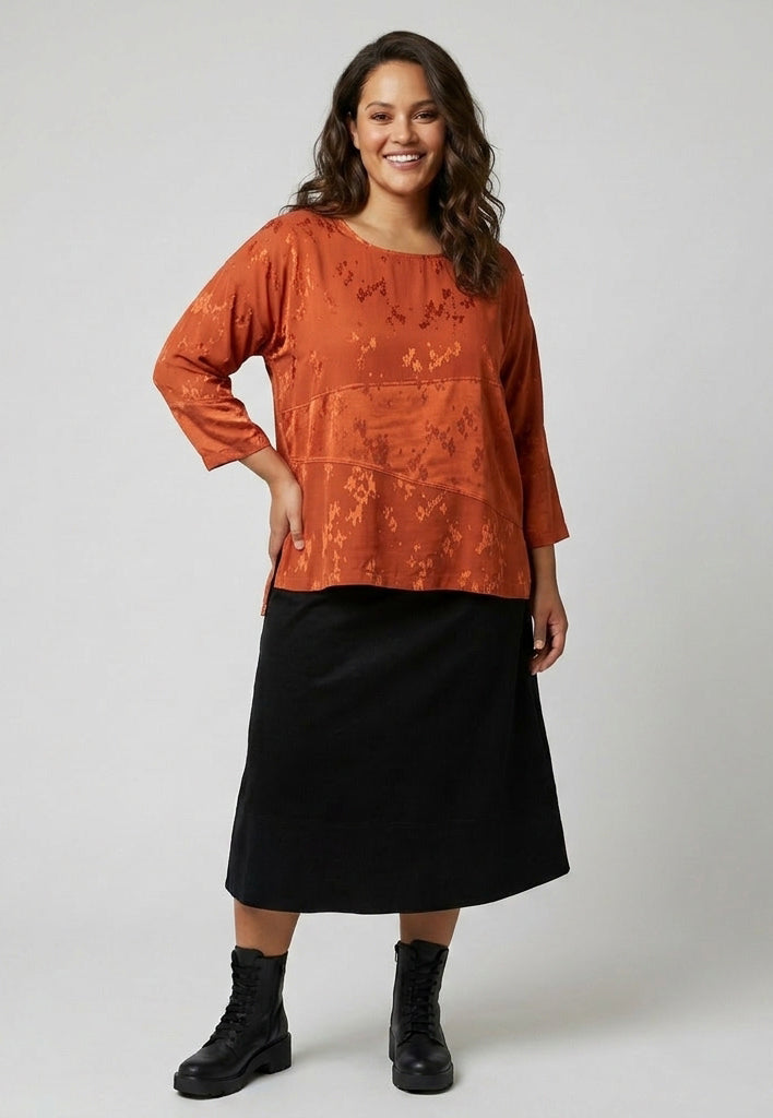Pont Neuf PNRinda Bluser 2544 Orange rust