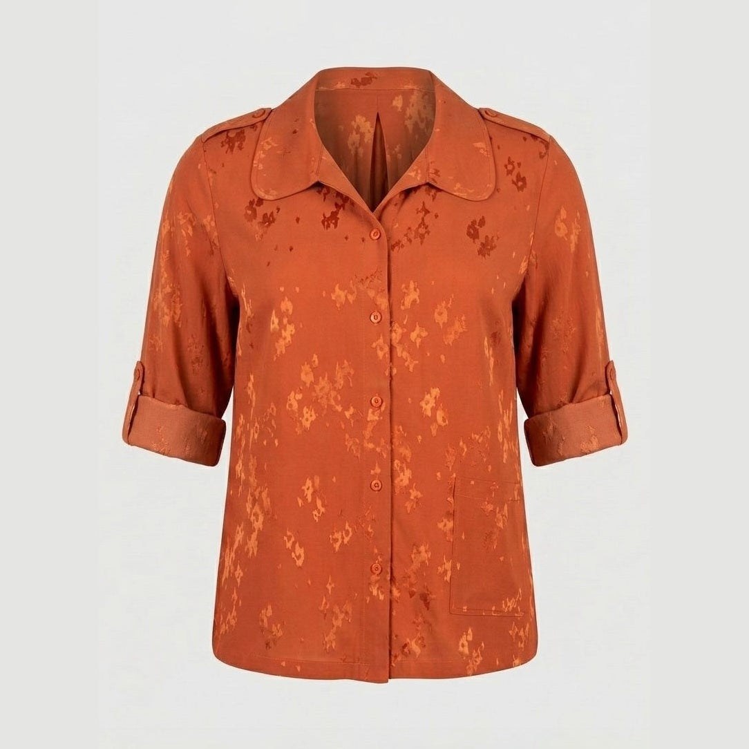 Pont Neuf PNRisa Skjortebluser 2544 Orange rust