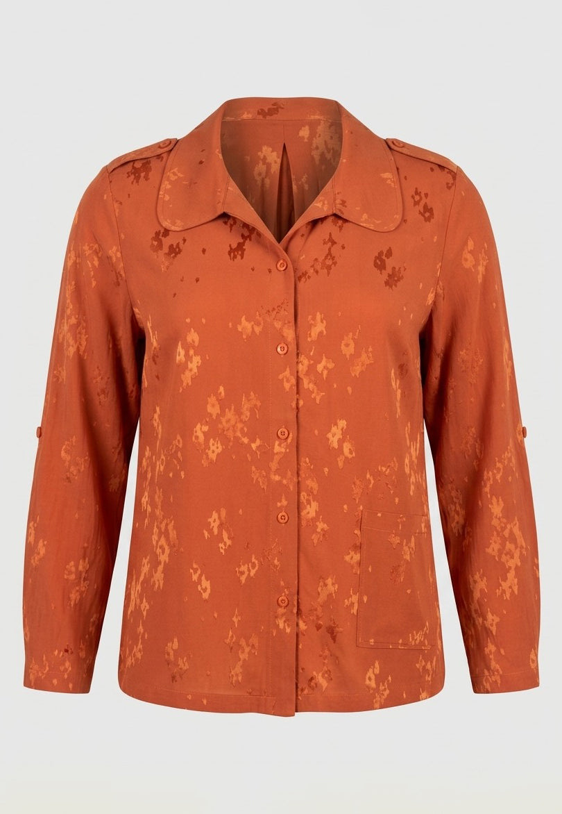 Pont Neuf PNRisa Skjortebluser 2544 Orange rust