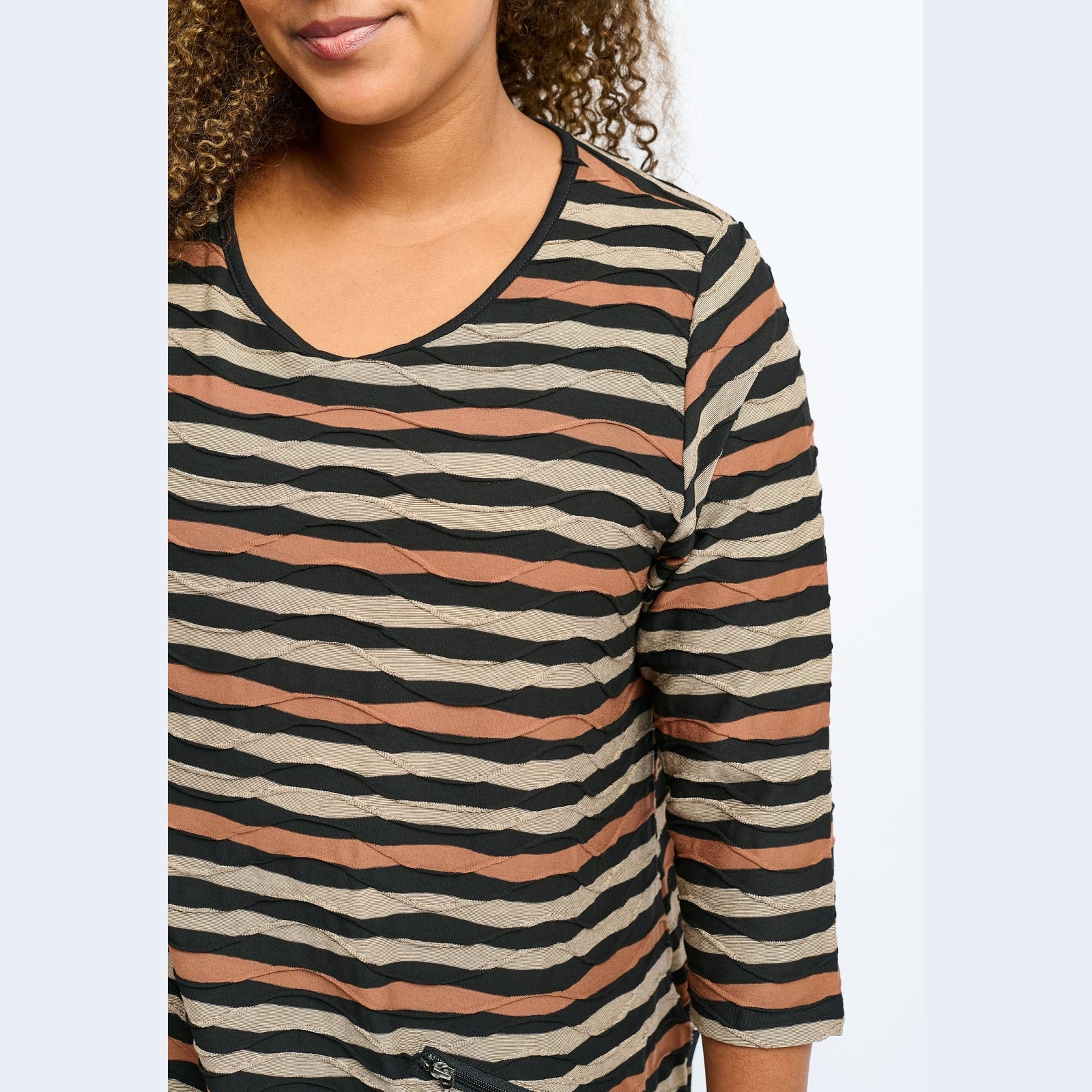 Pont Neuf PNRosalina Bluser 3372 Toffee