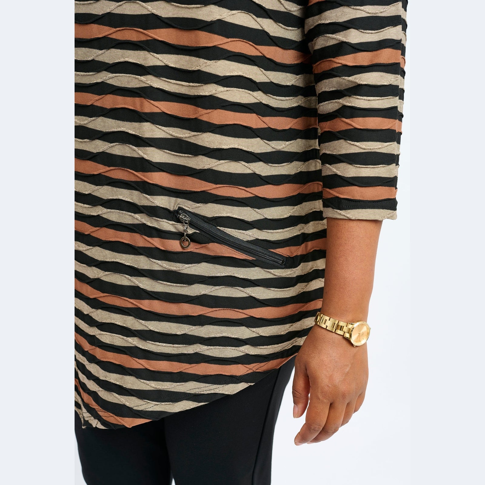 Pont Neuf PNRosalina Bluser 3372 Toffee