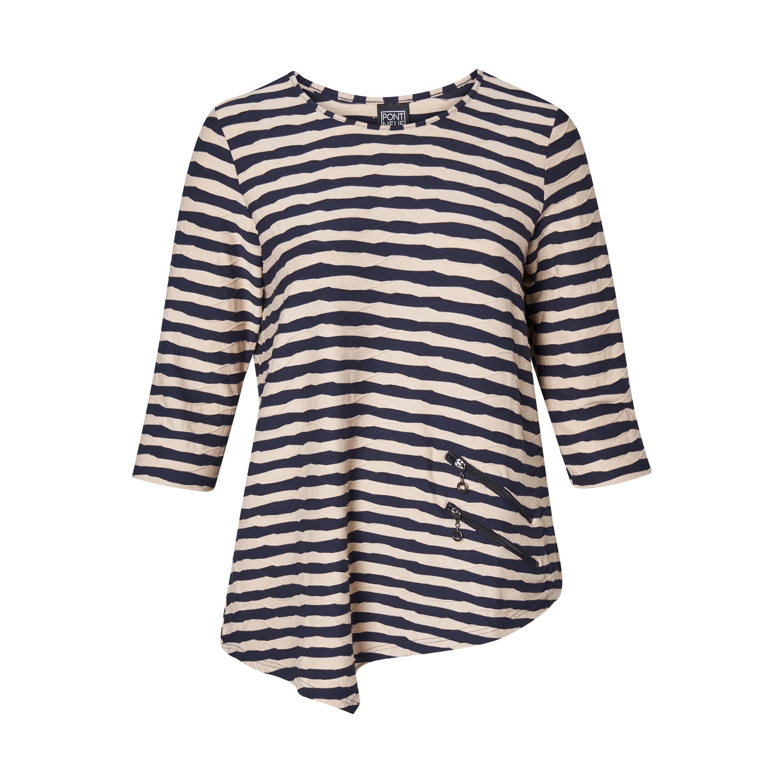 Pont Neuf PNRosalina Bluser 817 Navy/sand