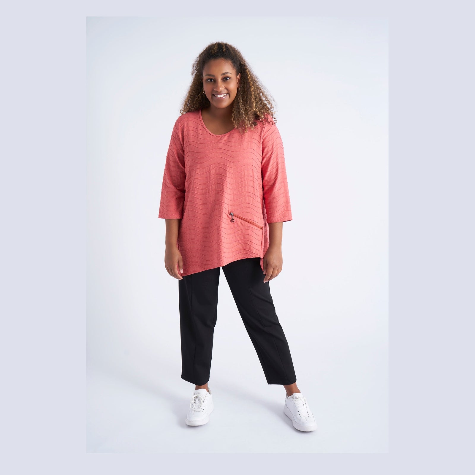 Pont Neuf PNRosalina Bluser 055 Coral red
