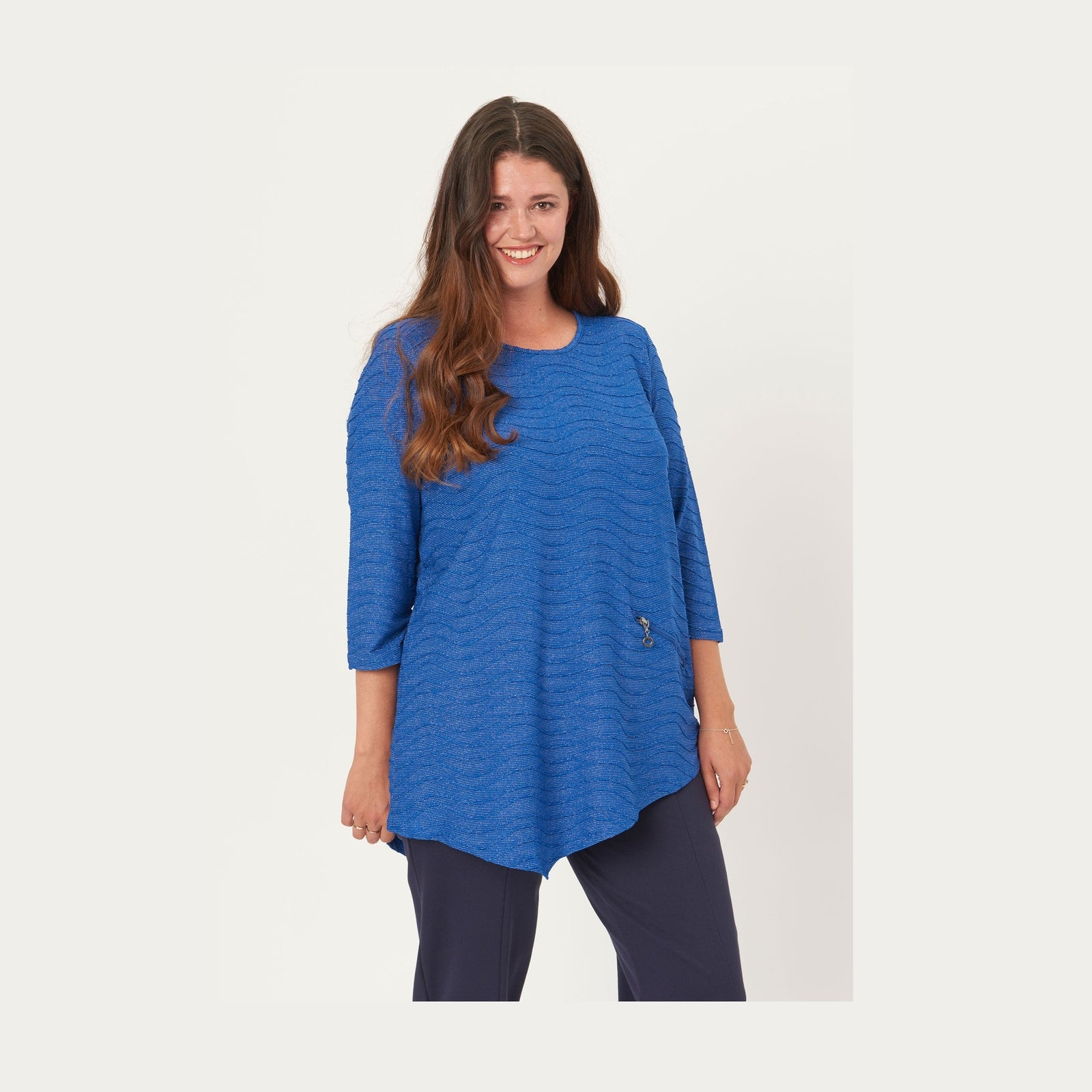 Pont Neuf PNRosalina Bluser 266 Cobalt Blue