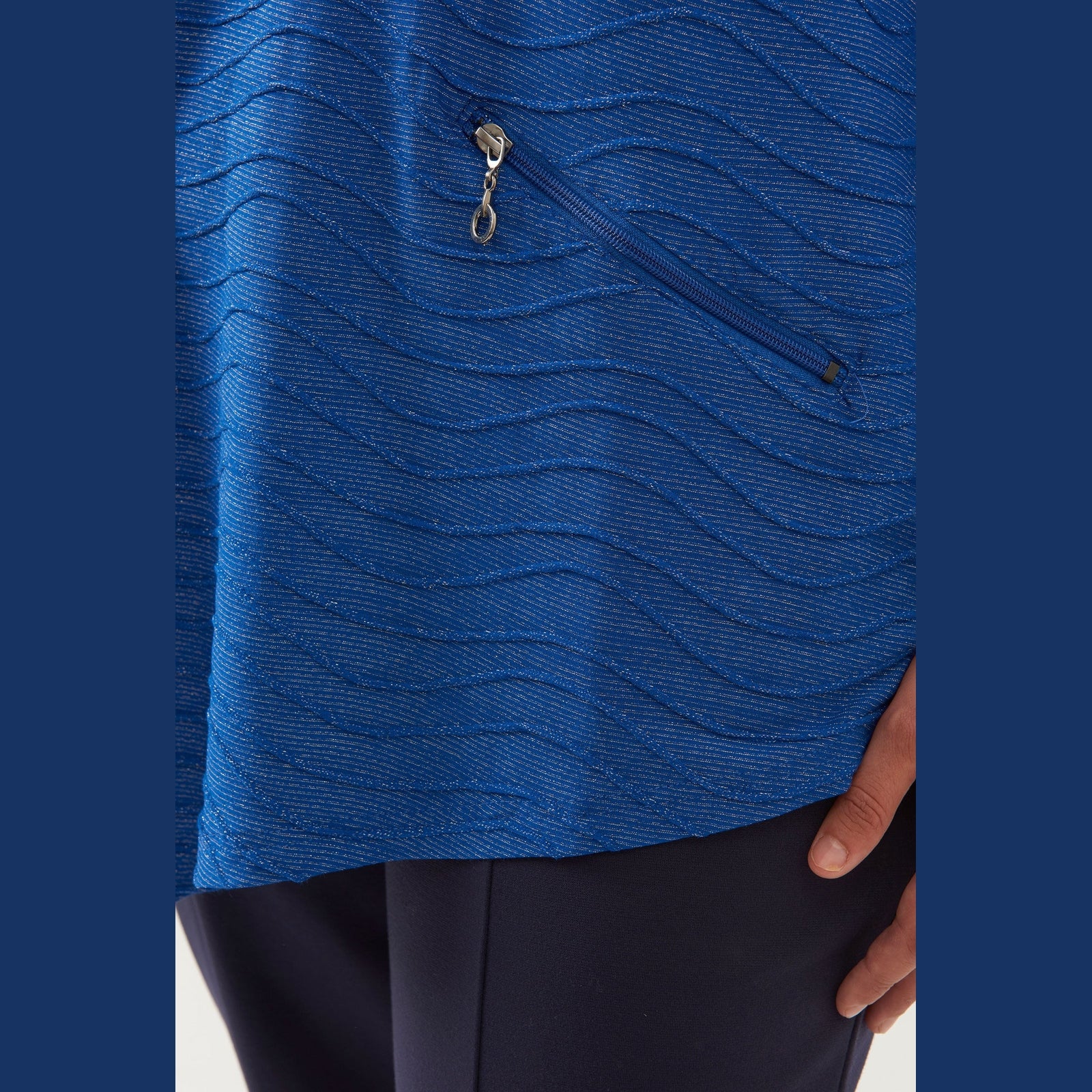 Pont Neuf PNRosalina Bluser 266 Cobalt Blue