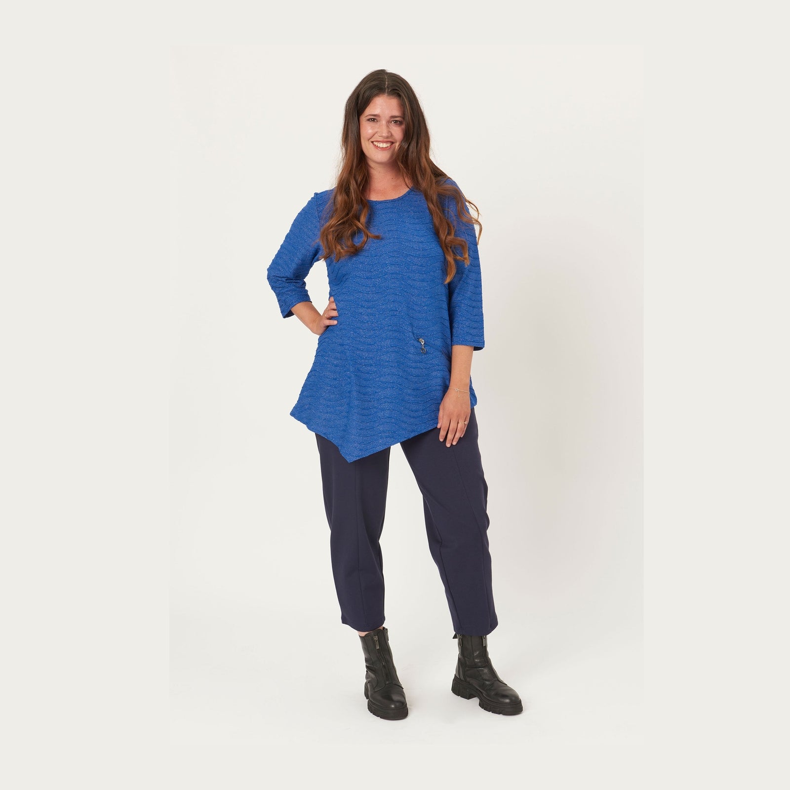 Pont Neuf PNRosalina Bluser 266 Cobalt Blue