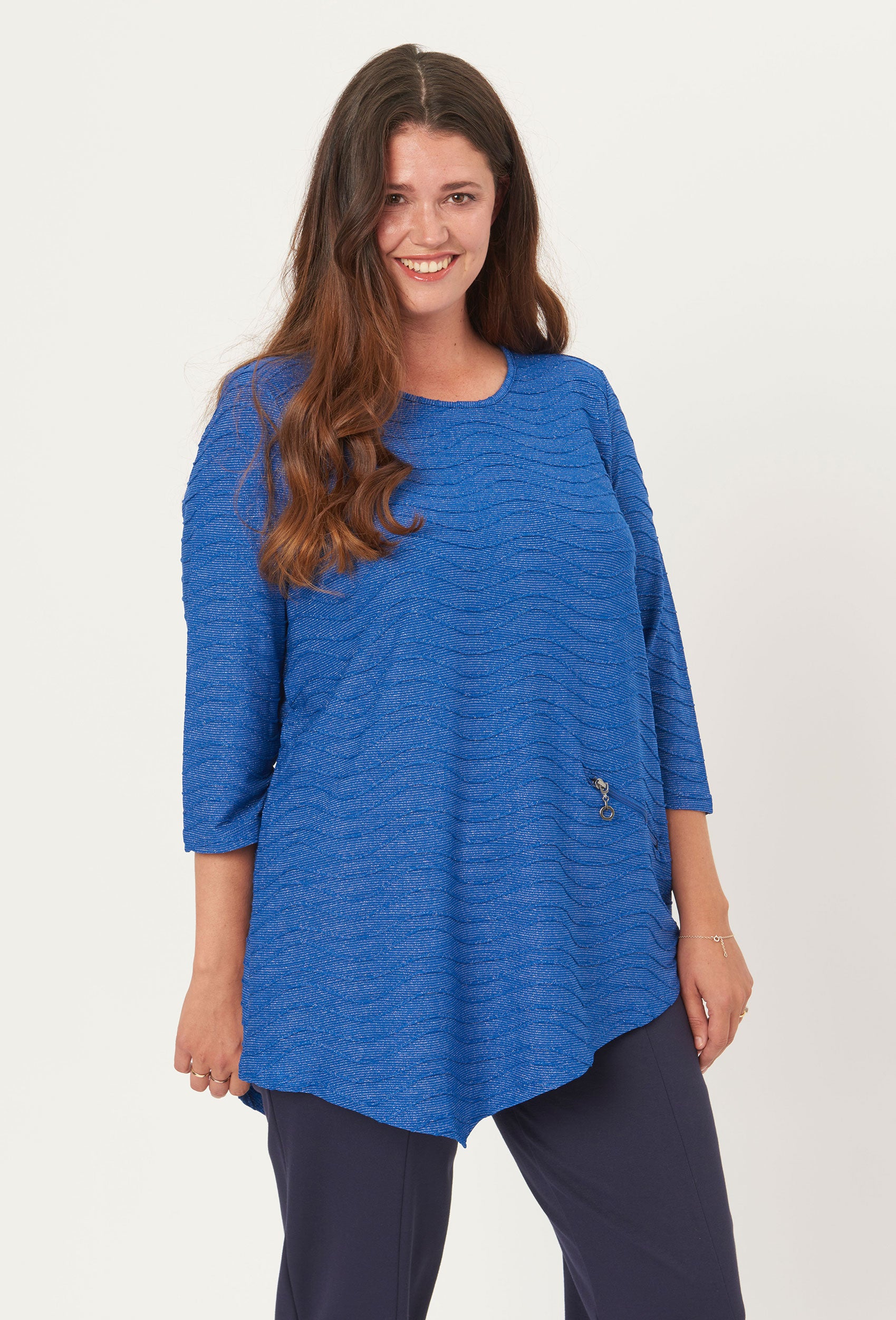 Pont Neuf PNRosalina Bluser 266 Cobalt Blue