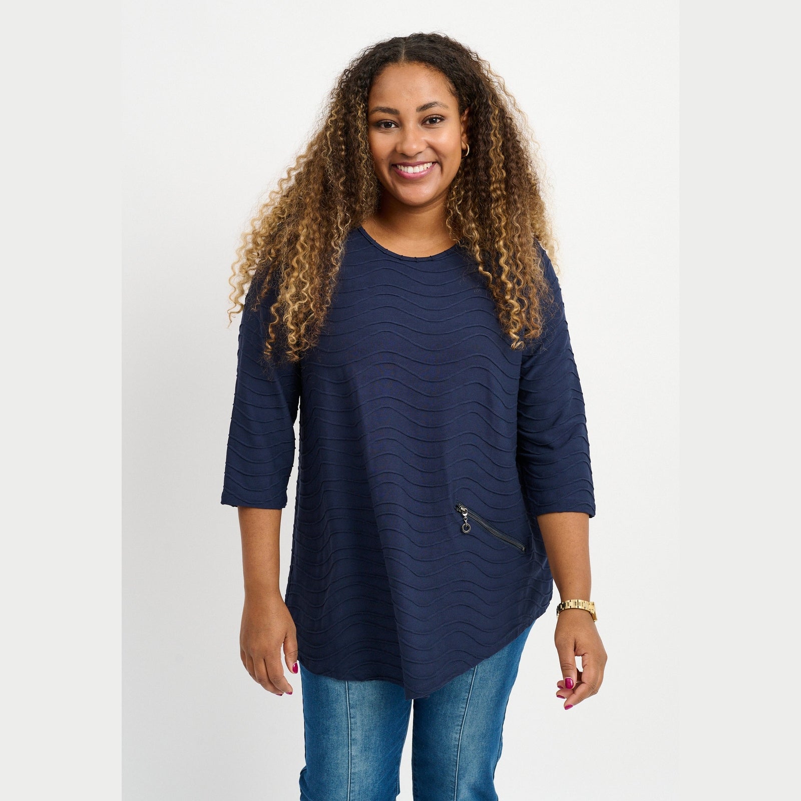 Pont Neuf PNRosalina Bluser 520 Navy