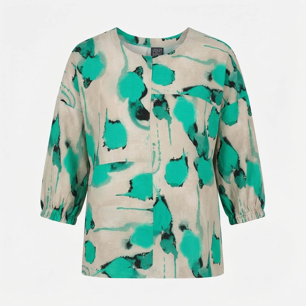 Pont Neuf PNSari Bluser 3480 Aqua Green