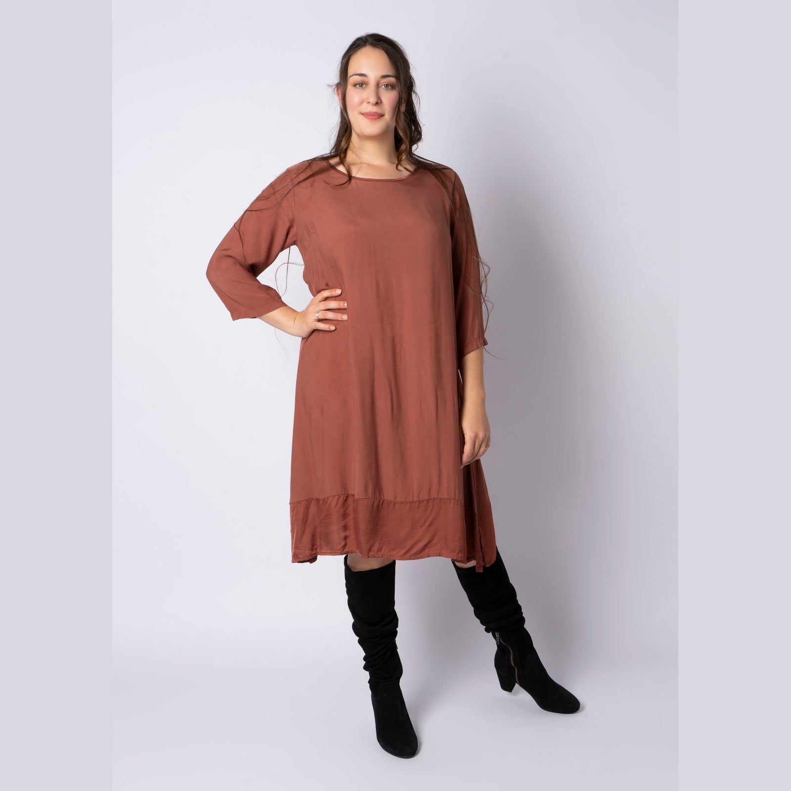 Pont Neuf PNSasa Tea Kjoler 2999 BORDEAUX RED