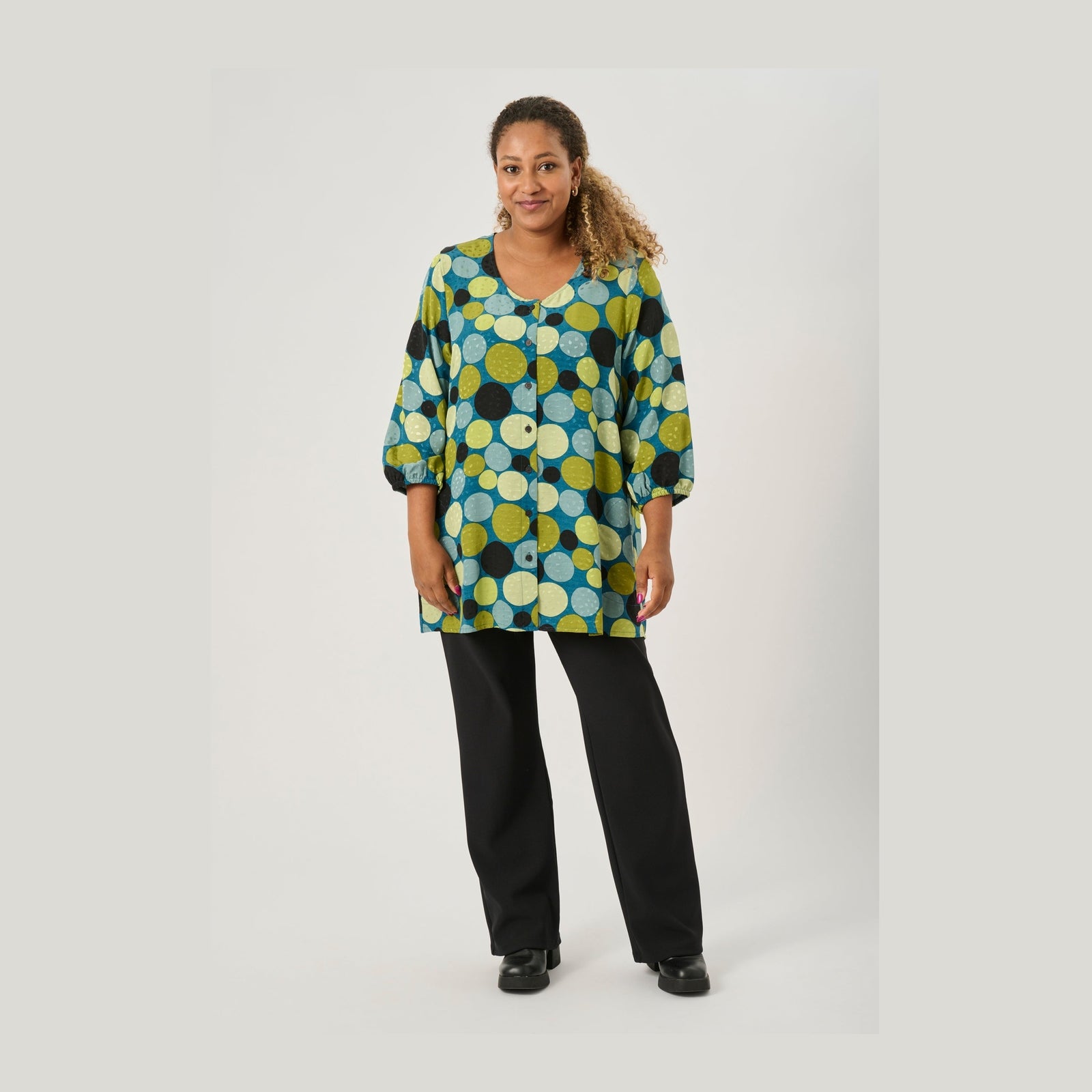 Pont Neuf PNThorid Bluser 5052 Petrol Blue