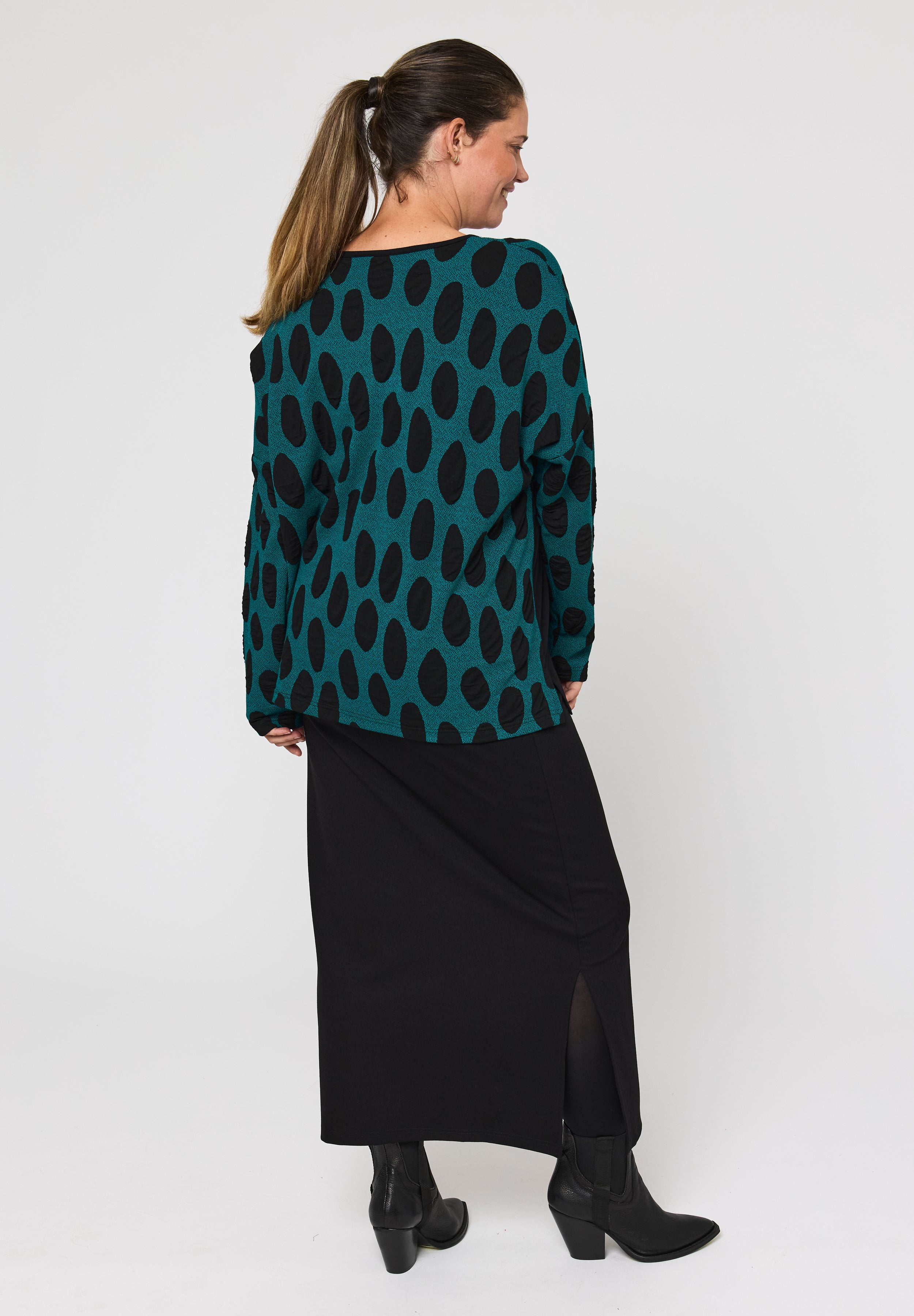 Pont Neuf PNTroja Bluser 5052 Petrol Blue