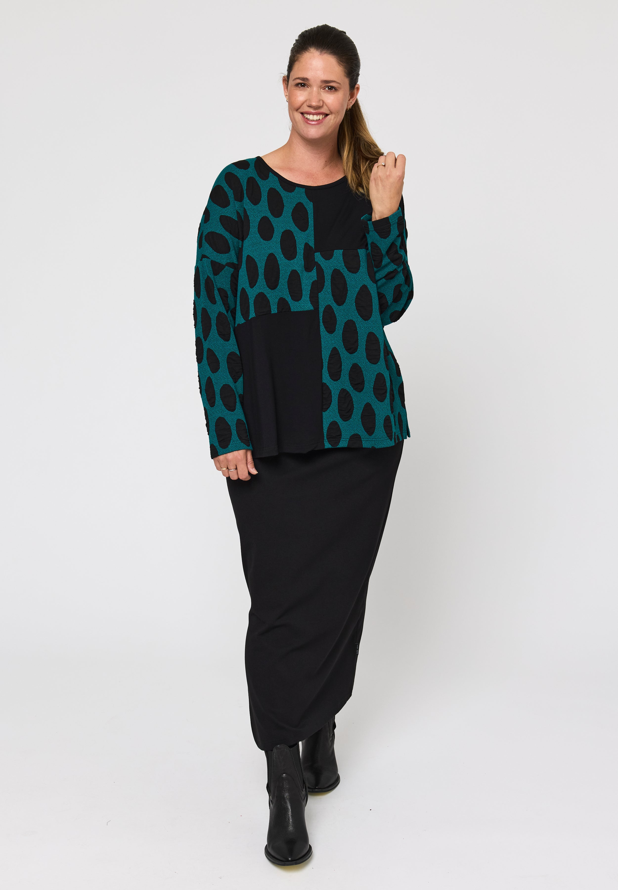 Pont Neuf PNTroja Bluser 5052 Petrol Blue