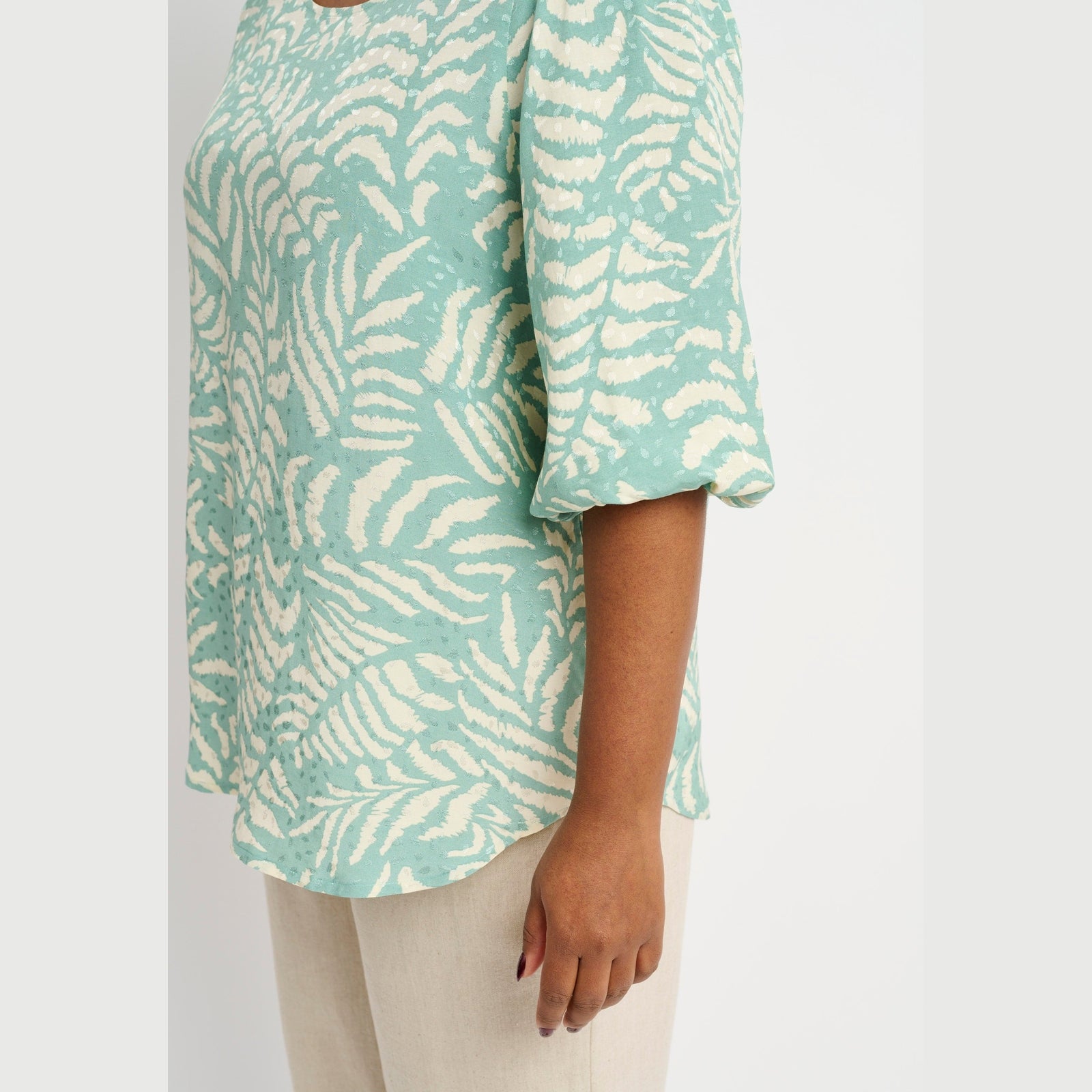 Pont Neuf PNTrud Bluser 3506 Khaki Green