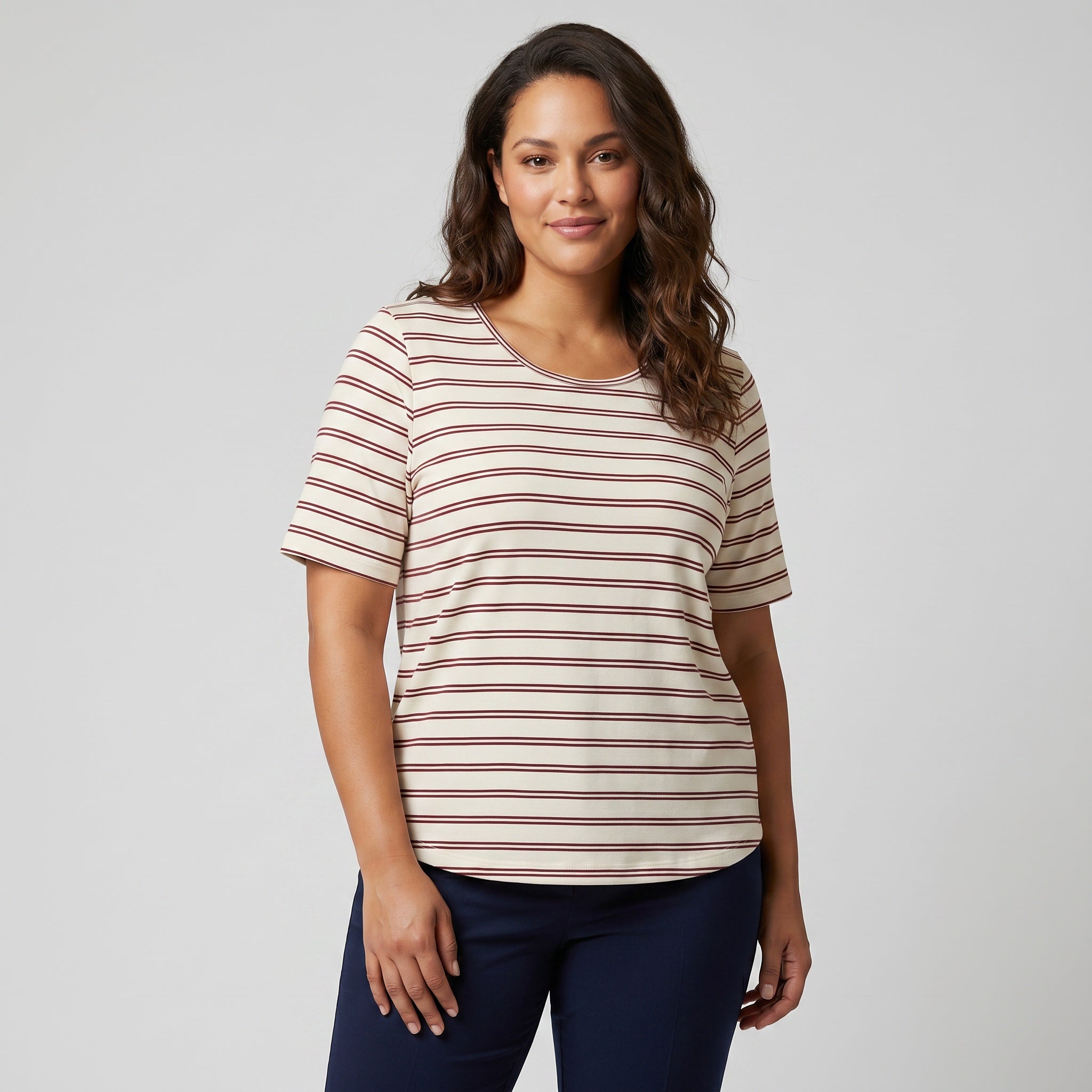 Pont Neuf PNTulla T-Shirt 2999 BORDEAUX RED