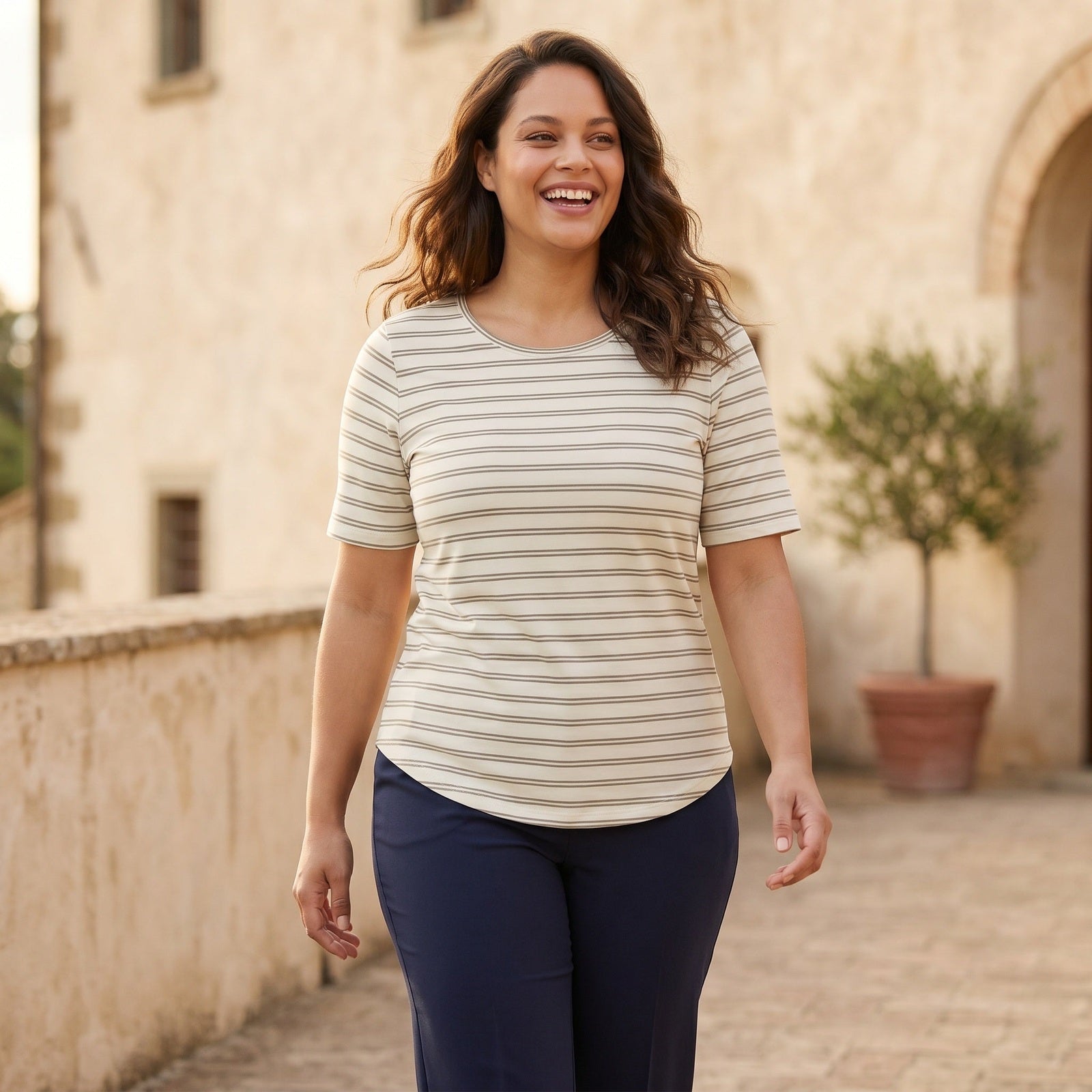Pont Neuf PNTulla T-Shirt 3506 Khaki Green