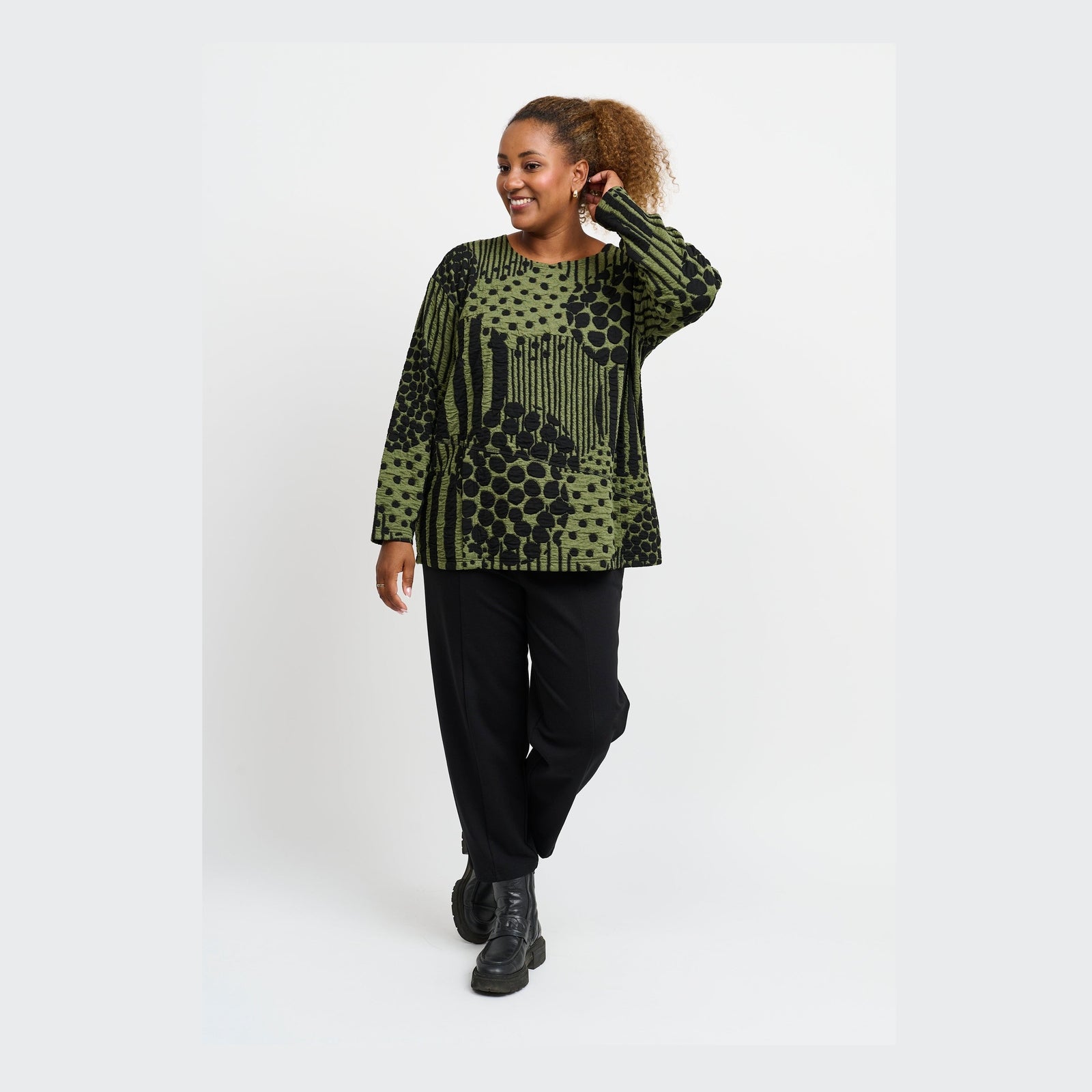 Pont Neuf PNValina Bluser 3620 Forest Green