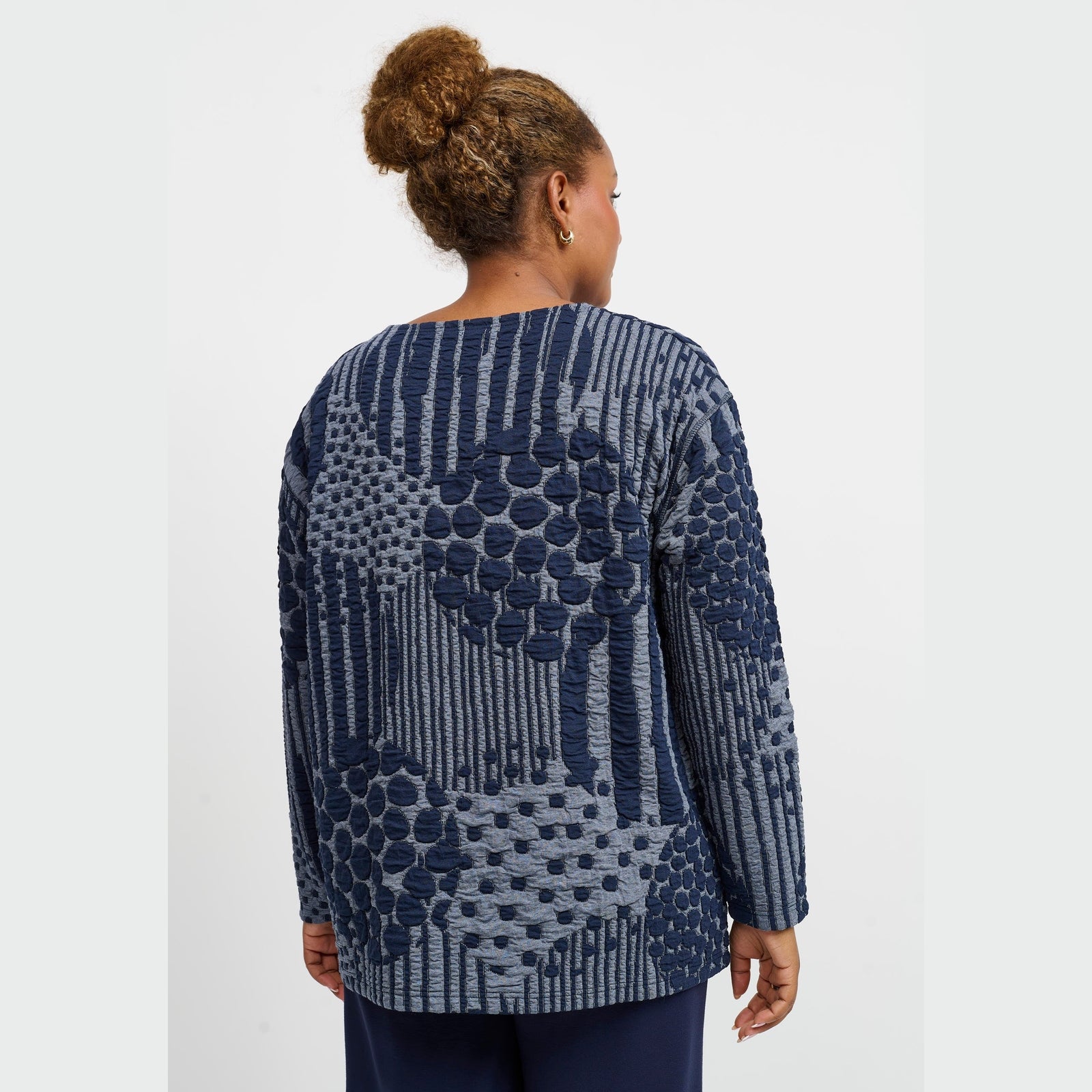 Pont Neuf PNValina Bluser 5555 Steel Blue