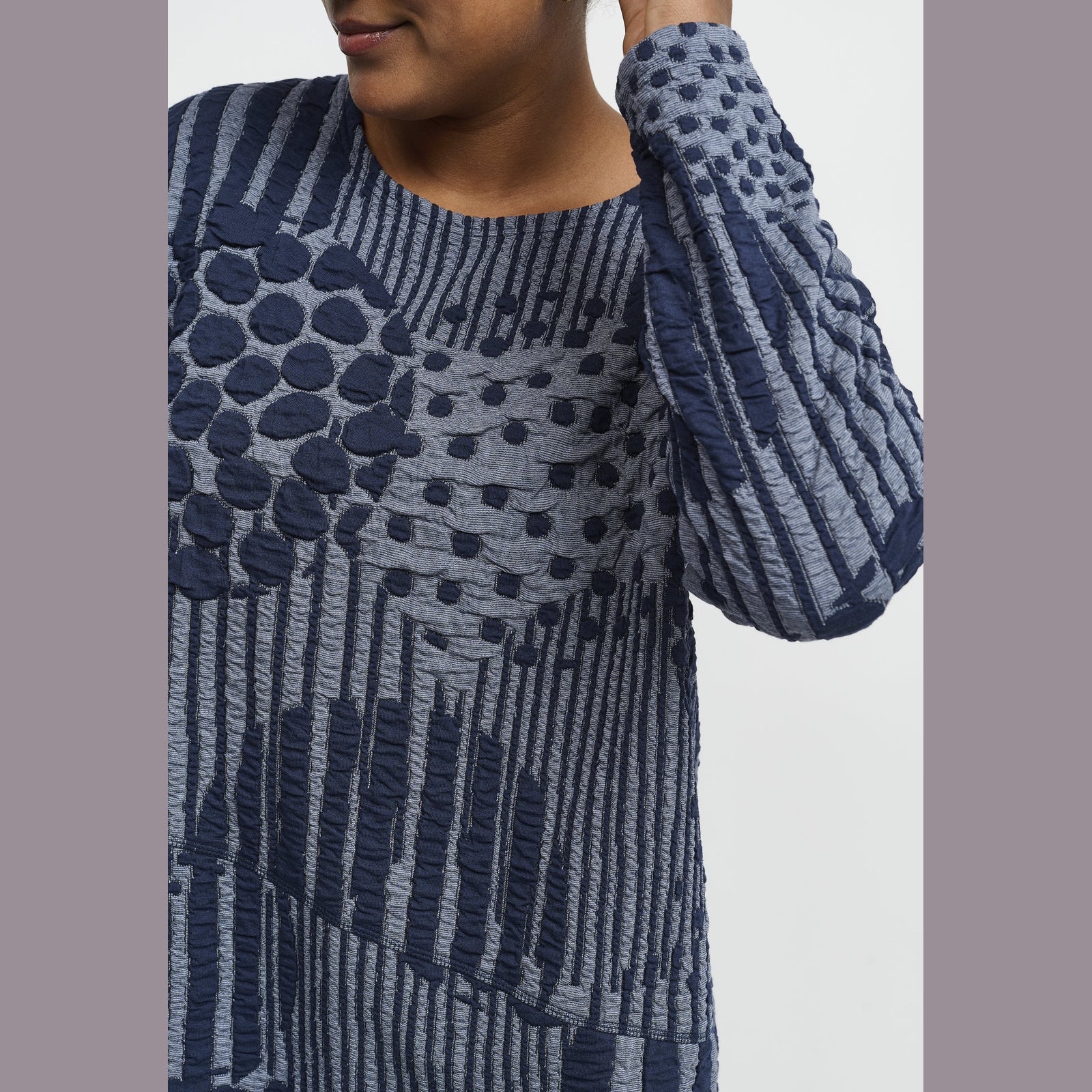 Pont Neuf PNValina Bluser 5555 Steel Blue