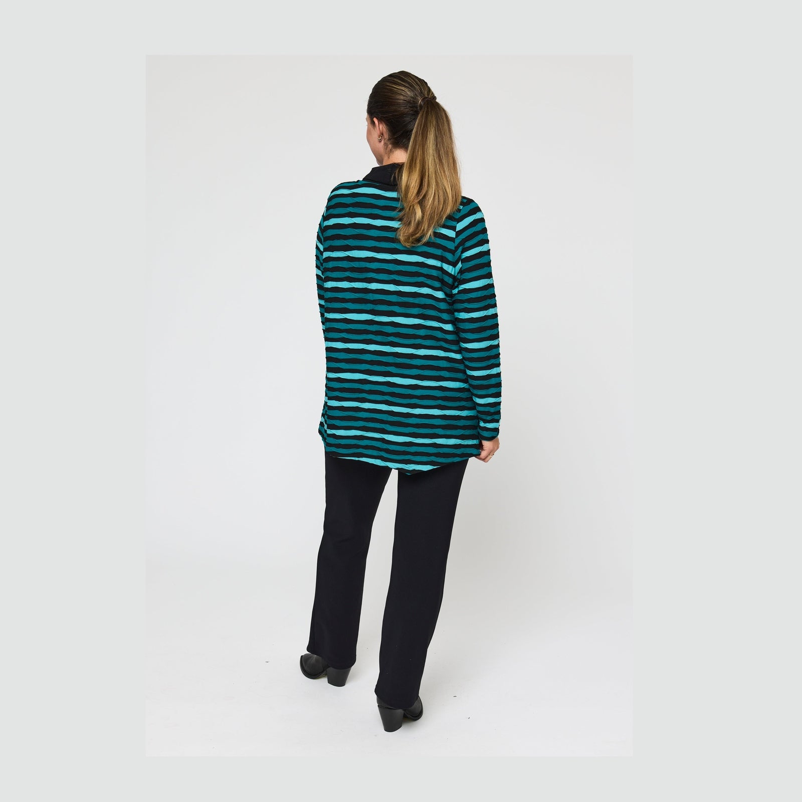 Pont Neuf PNVicca Bluser 5052 Petrol Blue