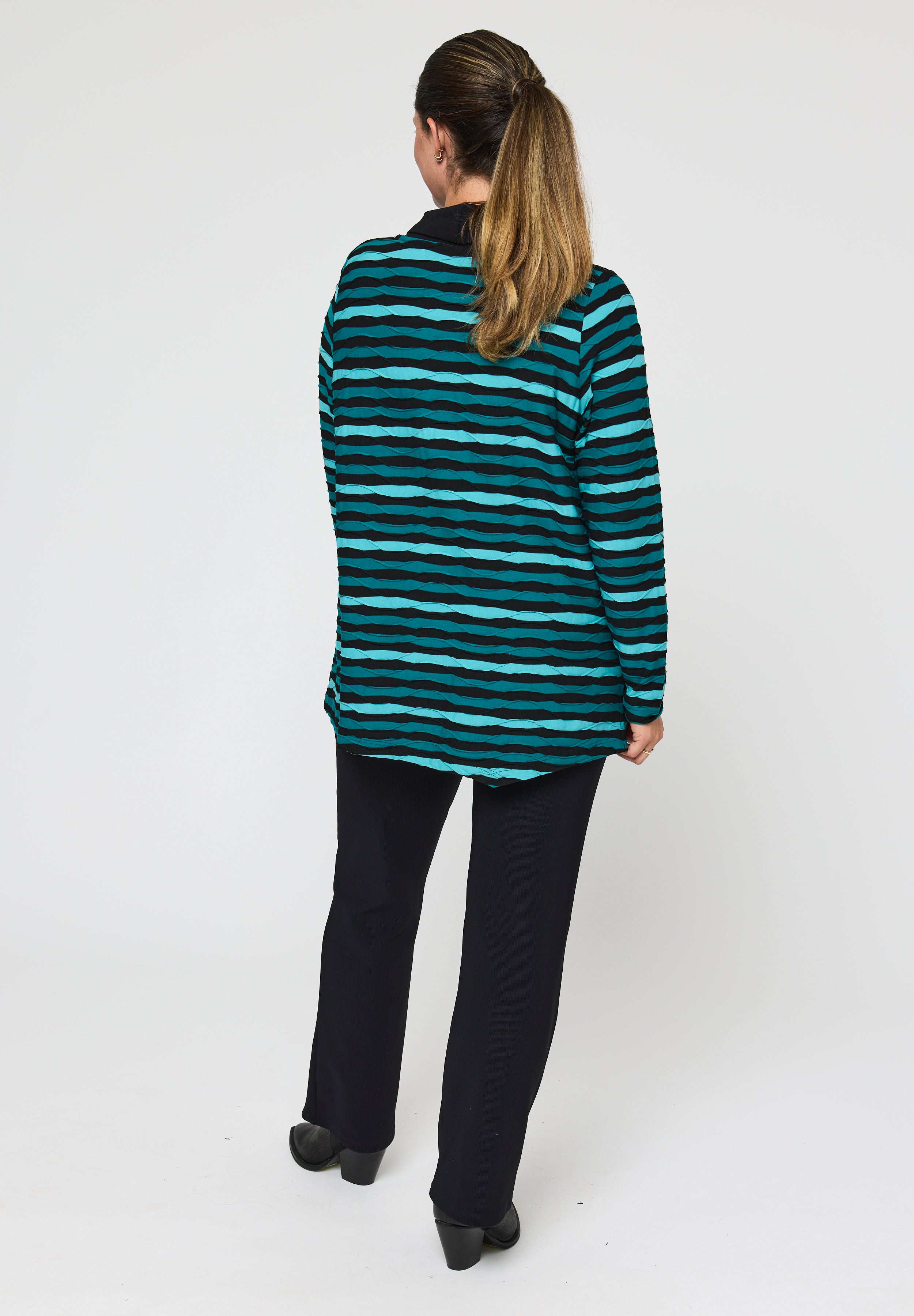 Pont Neuf PNVicca Bluser 5052 Petrol Blue