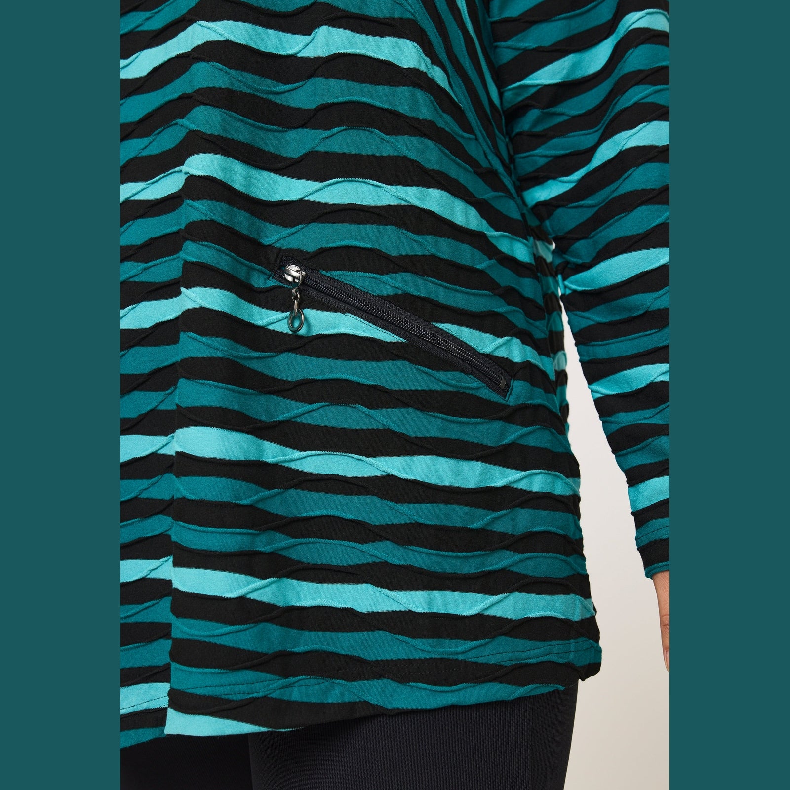 Pont Neuf PNVicca Bluser 5052 Petrol Blue